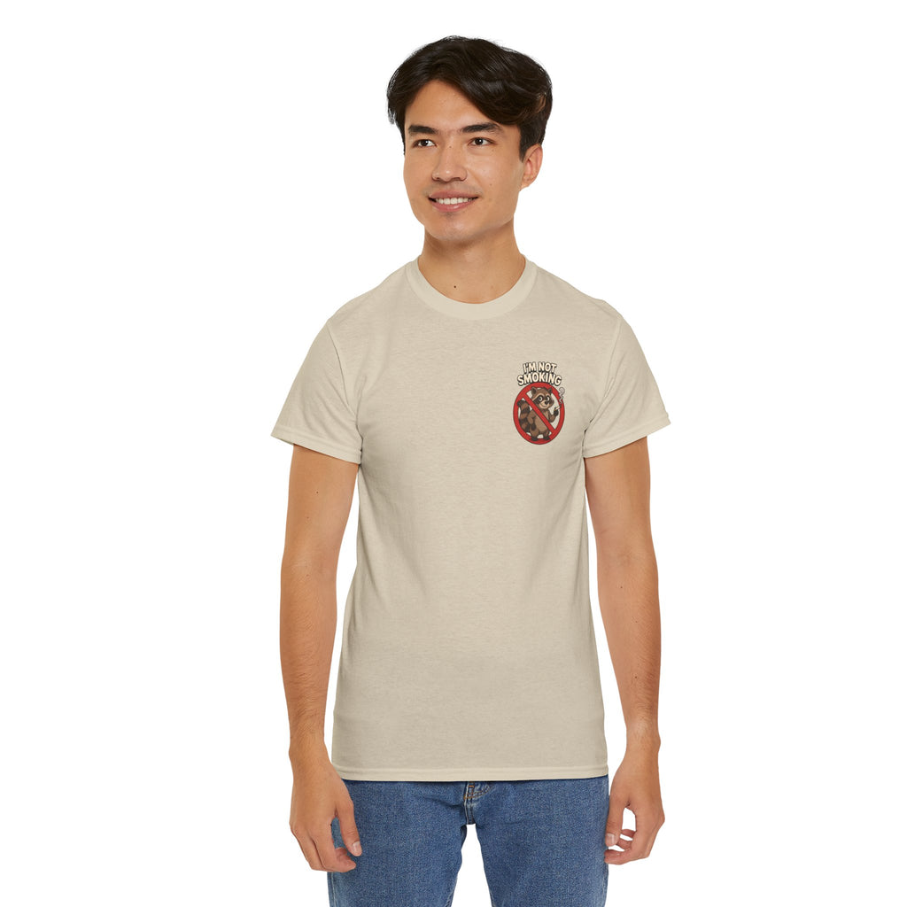 Graphic Tee — "What Are You Looking At?" Raccoon Illustration T-Shirt