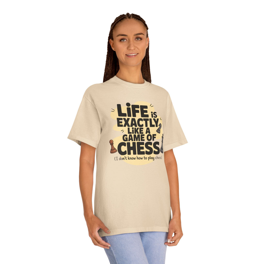 Chess Tee — "Life Is Exactly Like a Game of Chess" Casual Graphic T-Shirt