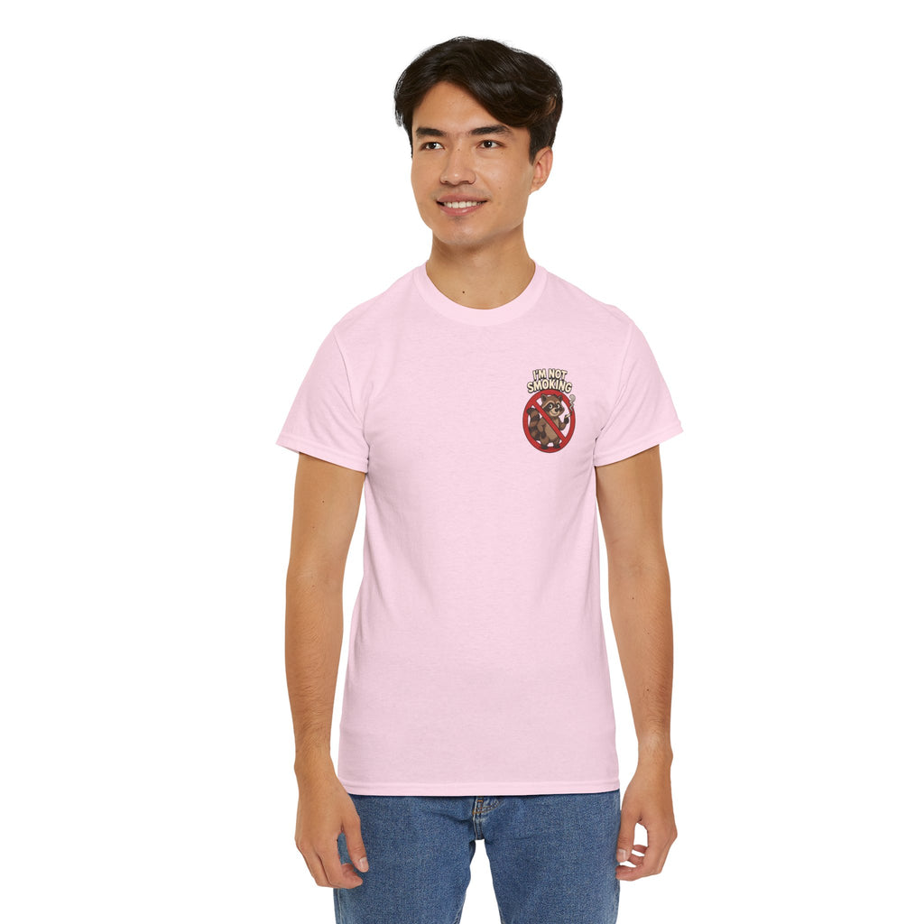 Graphic Tee — "What Are You Looking At?" Raccoon Illustration T-Shirt