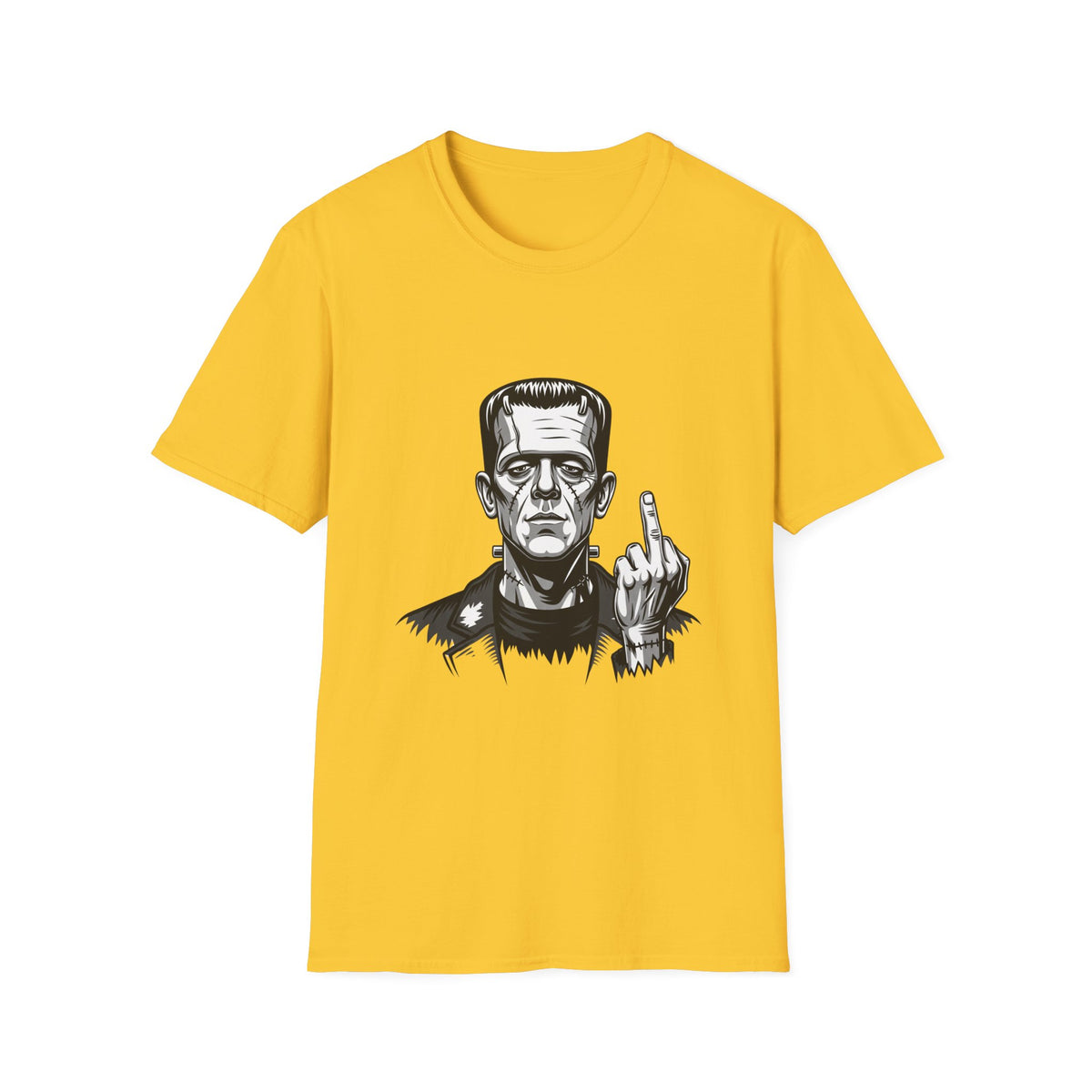 Frankenstein Middle Finger T-Shirt — Funny Gothic Monster Tee