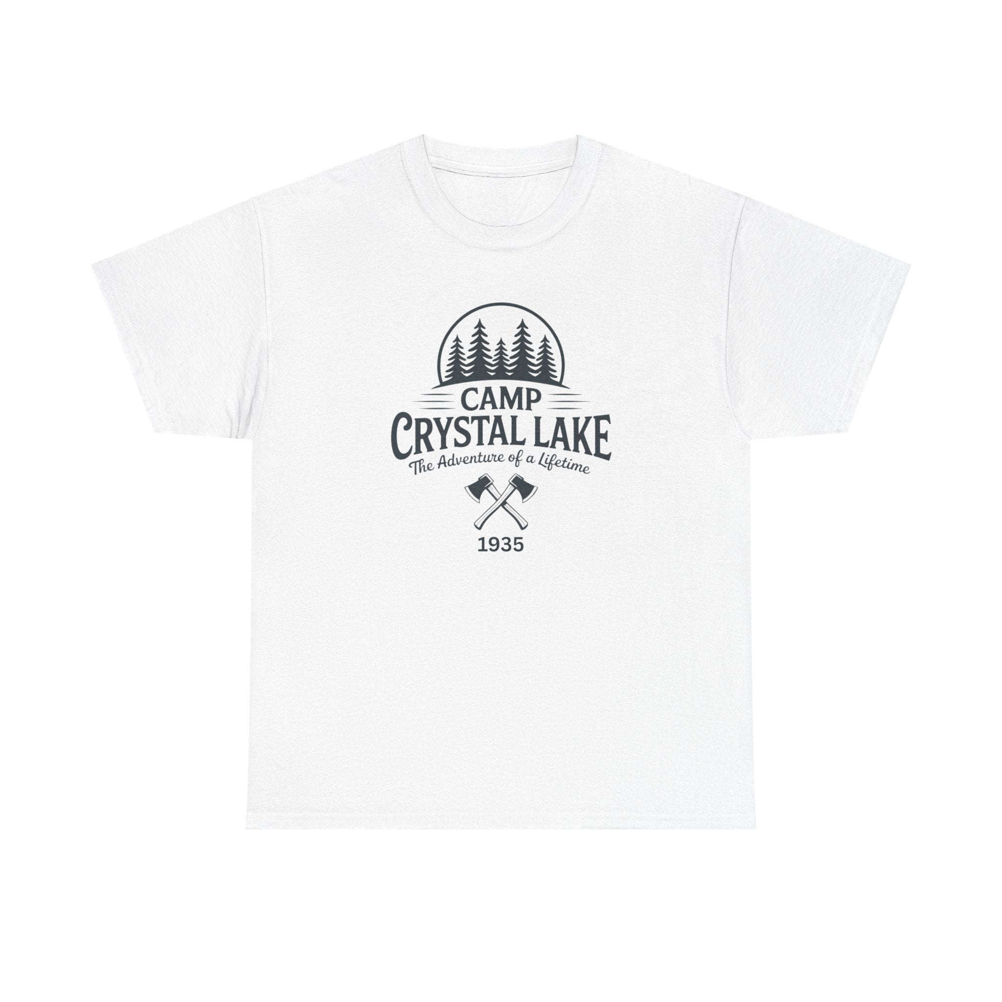 Camp Crystal Lake Tee — Vintage Outdoor Camping Shirt ("Camp Crystal Lake")