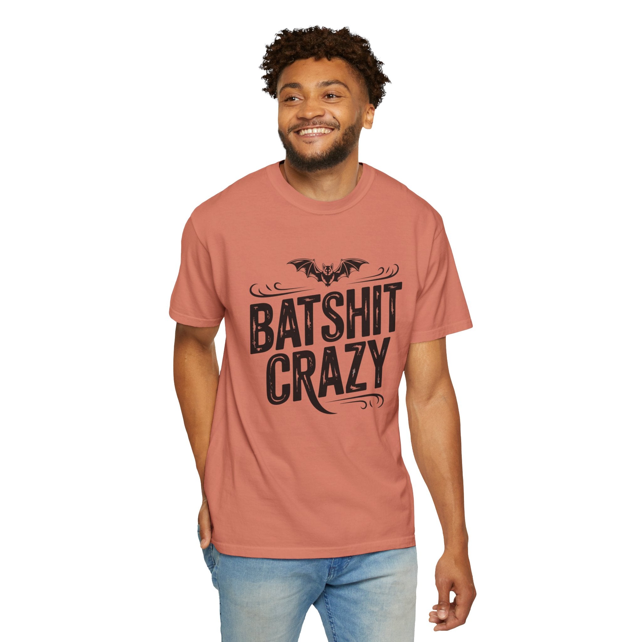 Batshit Crazy T-Shirt — Funny Gothic Bat Graphic Tee for Halloween & Gifts