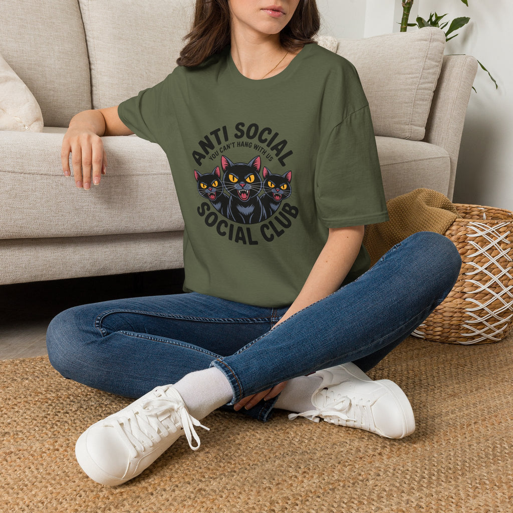 Anti Social Social Club Cat T-Shirt — "You Can't Hang With Us" Graphic Tee