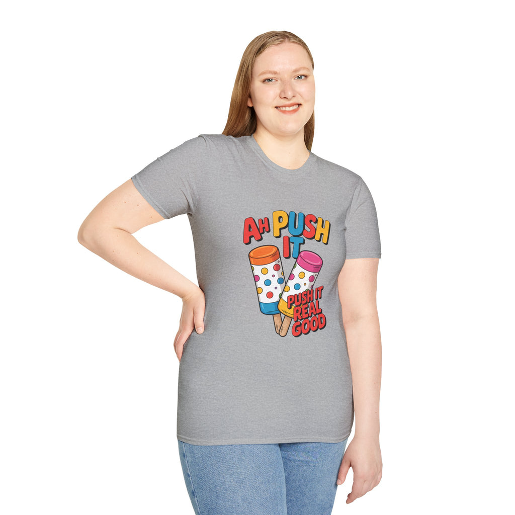 T-Shirt — “Ah Push It” Ice Cream Graphic Tee