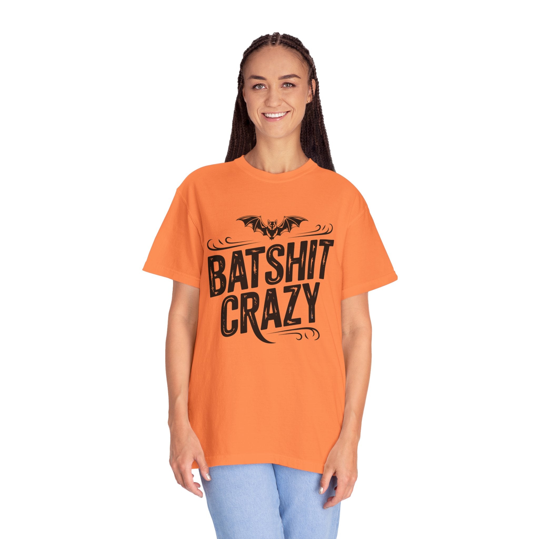 Batshit Crazy T-Shirt — Funny Gothic Bat Graphic Tee for Halloween & Gifts