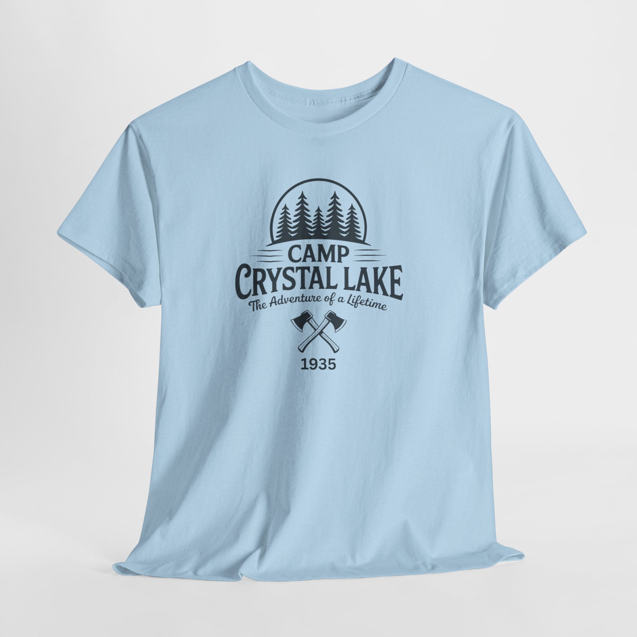 Camp Crystal Lake Tee — Vintage Outdoor Camping Shirt ("Camp Crystal Lake")
