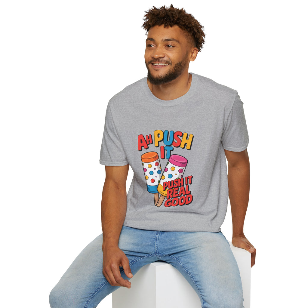 T-Shirt — “Ah Push It” Ice Cream Graphic Tee