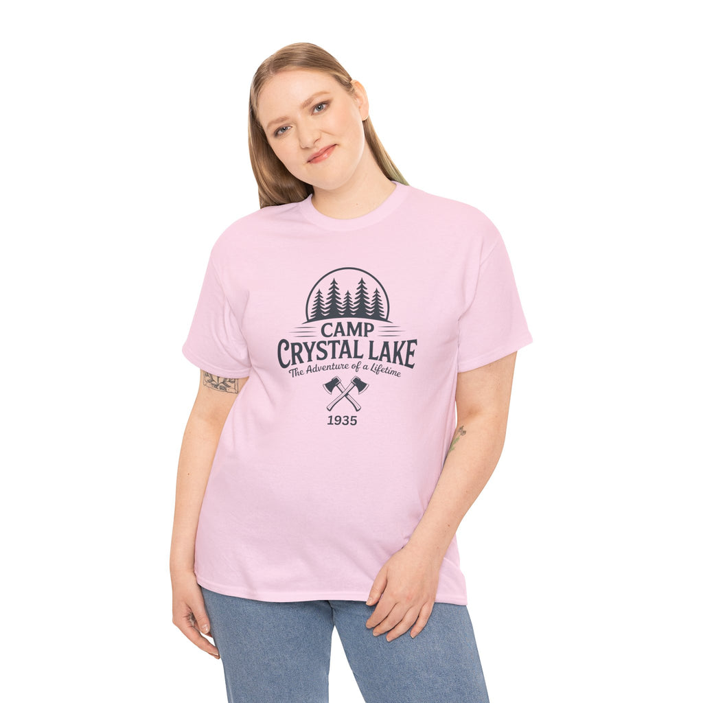 Camp Crystal Lake Tee — Vintage Outdoor Camping Shirt ("Camp Crystal Lake")