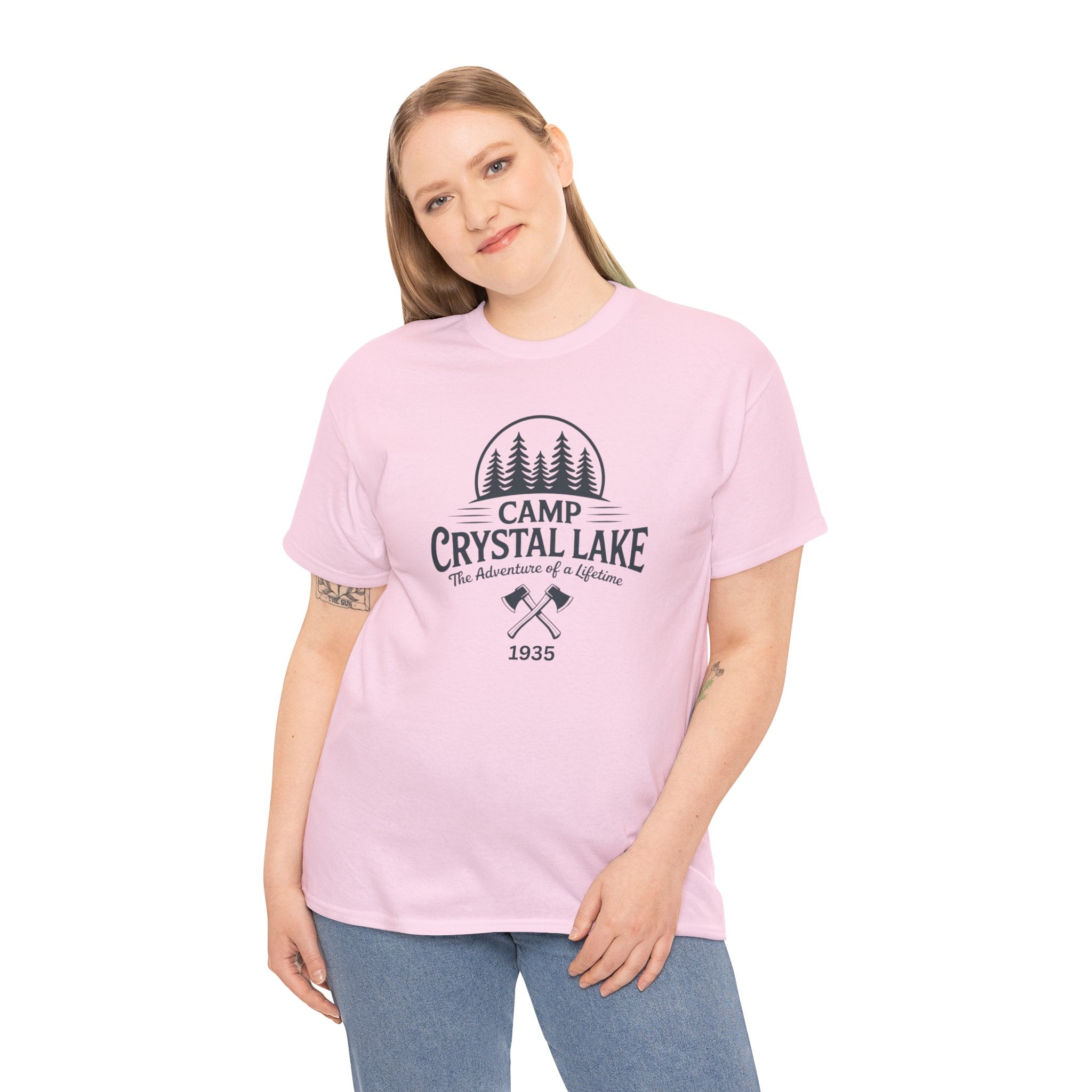 Camp Crystal Lake Tee — Vintage Outdoor Camping Shirt ("Camp Crystal Lake")