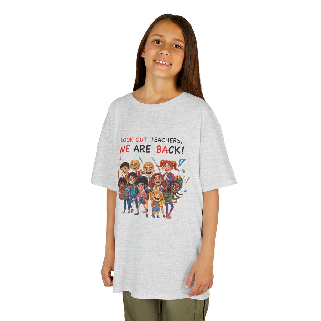 Kids T‑Shirt — "Look Out Teachers, We Are Back!" Back-to-School Graphic Tee