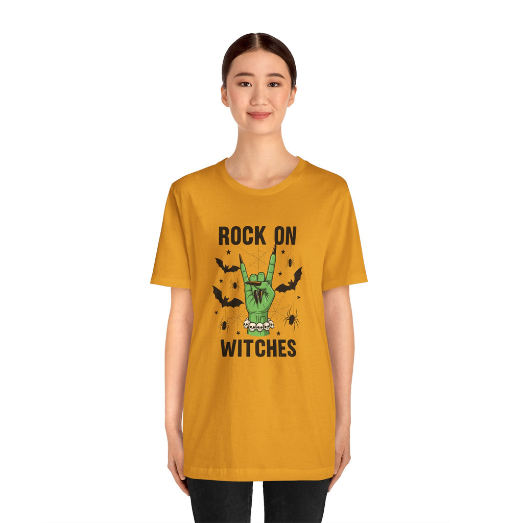 Rock On Witches T-Shirt — Halloween Witch Hand Graphic Tee