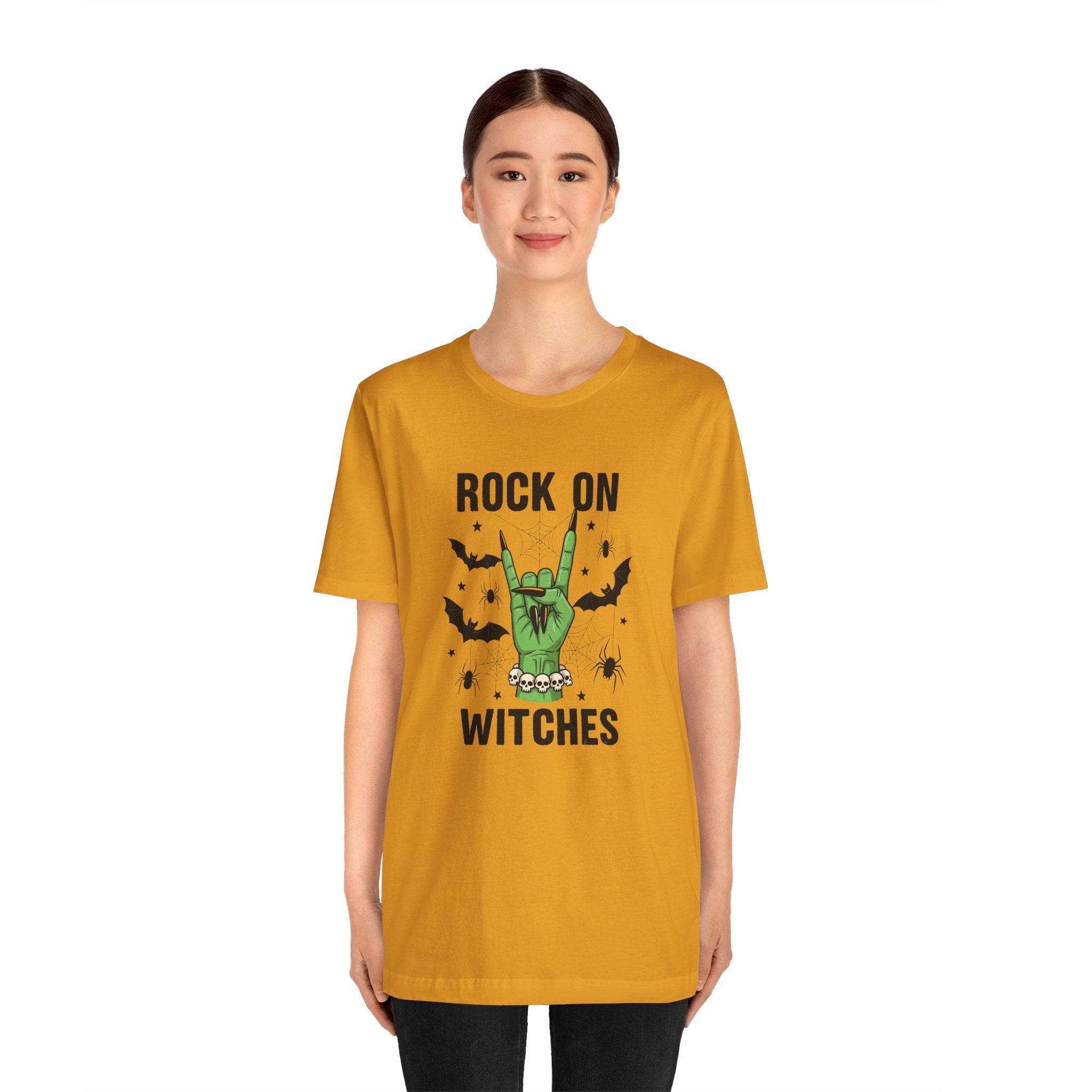 Rock On Witches T-Shirt — Halloween Witch Hand Graphic Tee