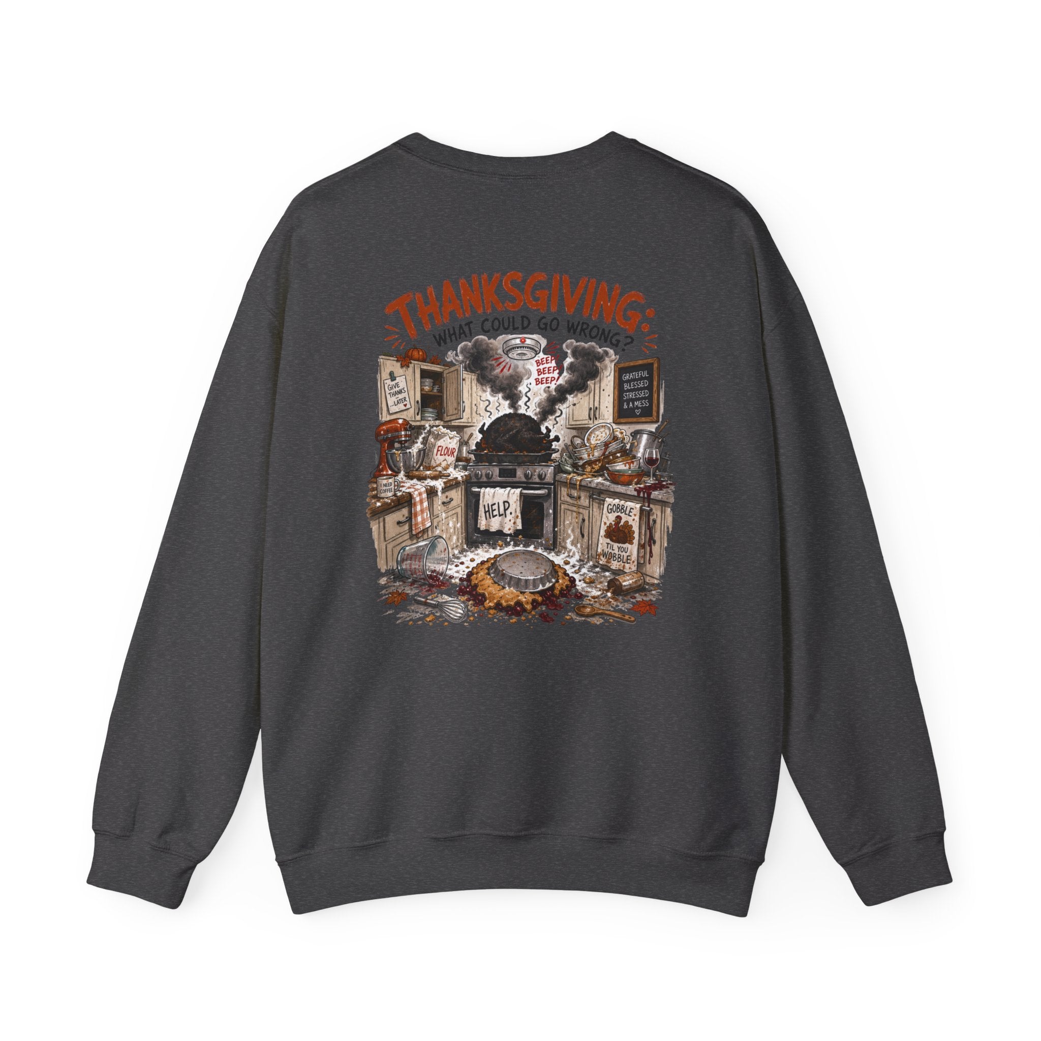 Funny Thanksgiving Crewneck Sweatshirt — Certified Thanksgiving Chef Rustic Holiday Gift Pullover