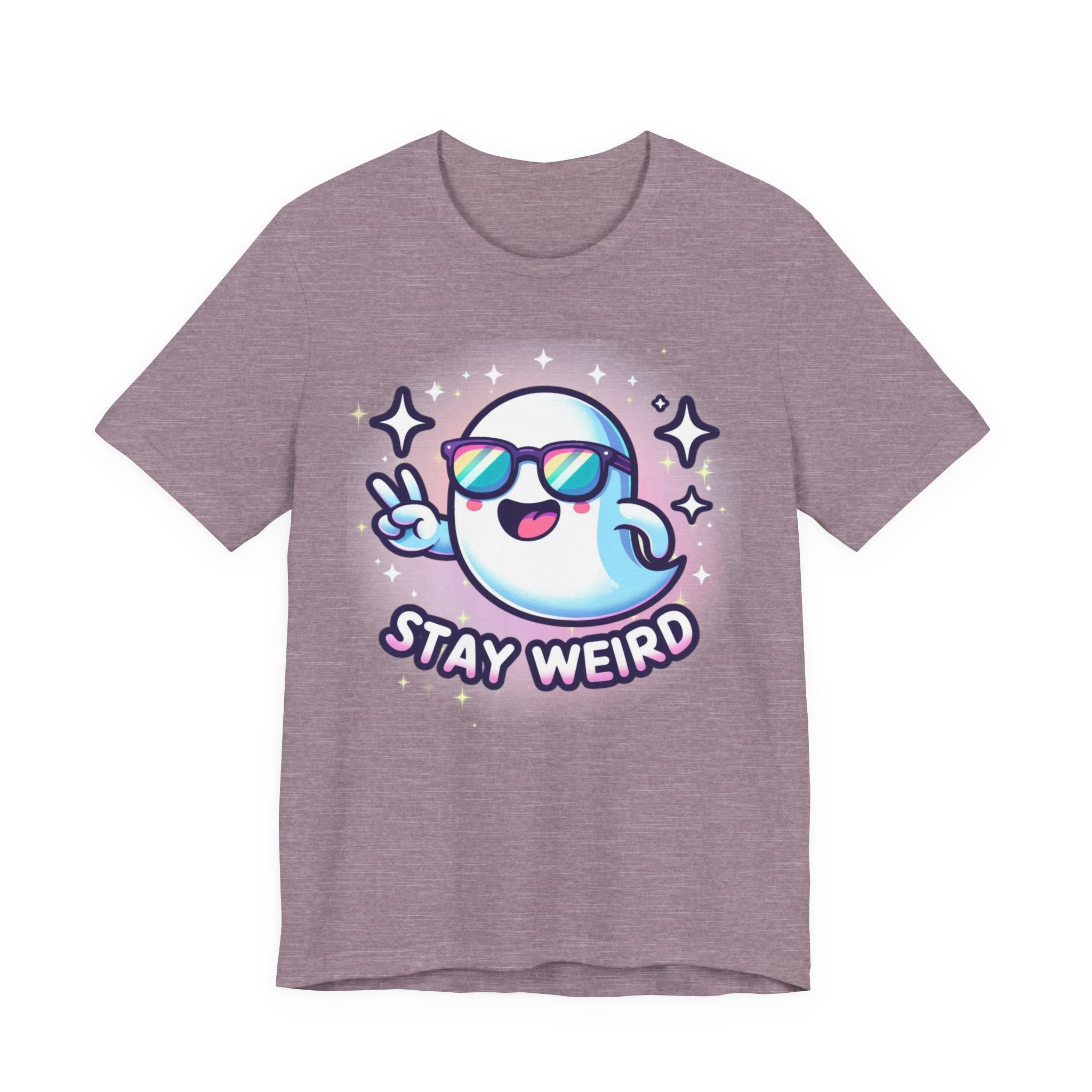 Stay Weird Ghost T-Shirt — Cute Cartoon Ghost with Sunglasses