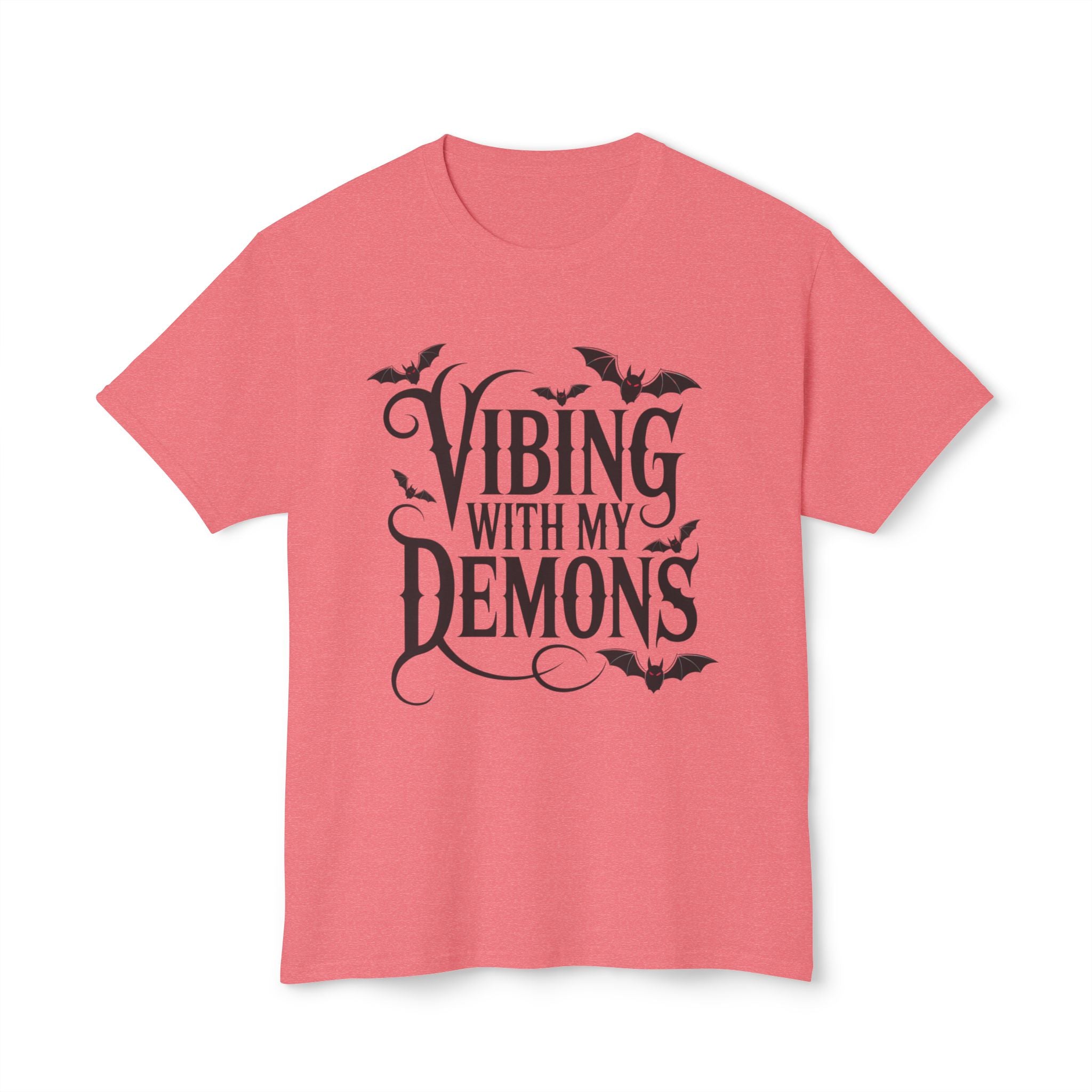 Funny Gothic Halloween T-Shirt — Vibing With My Demons Dark Humor Gift Tee
