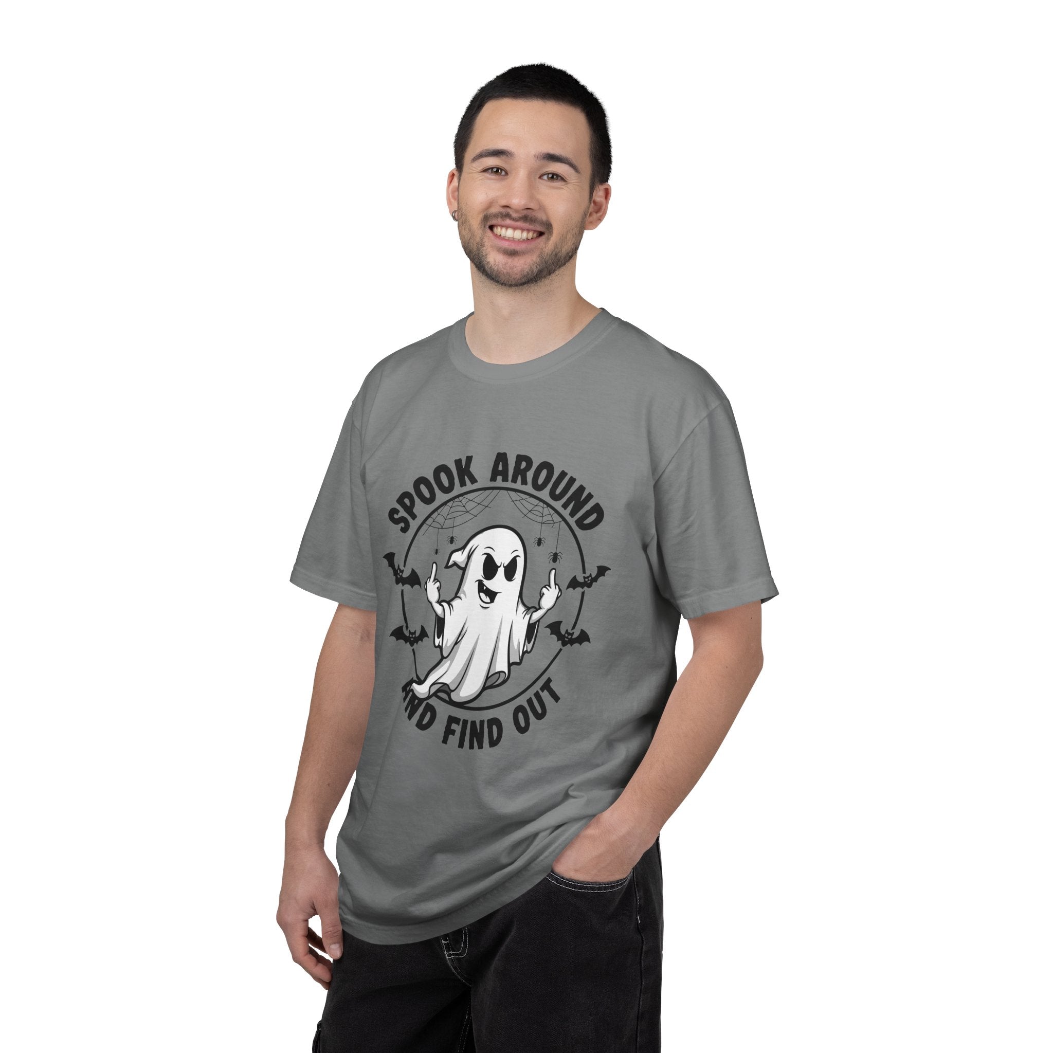 Spook Around And Find Out T-Shirt — Cute Halloween Ghost Graphic Tee