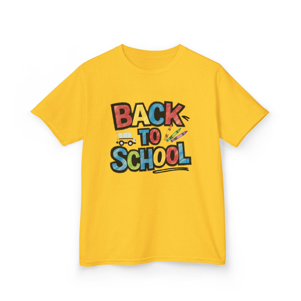Back to School Kids T-Shirt — Colorful Retro School Design