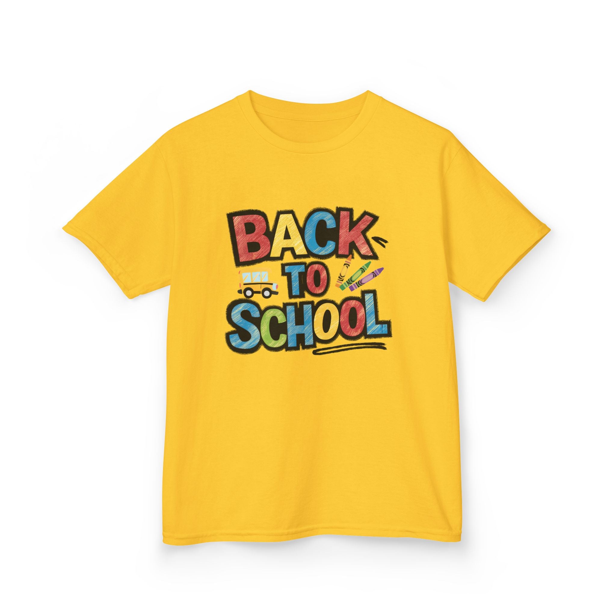Back to School Kids T-Shirt — Colorful Retro School Design