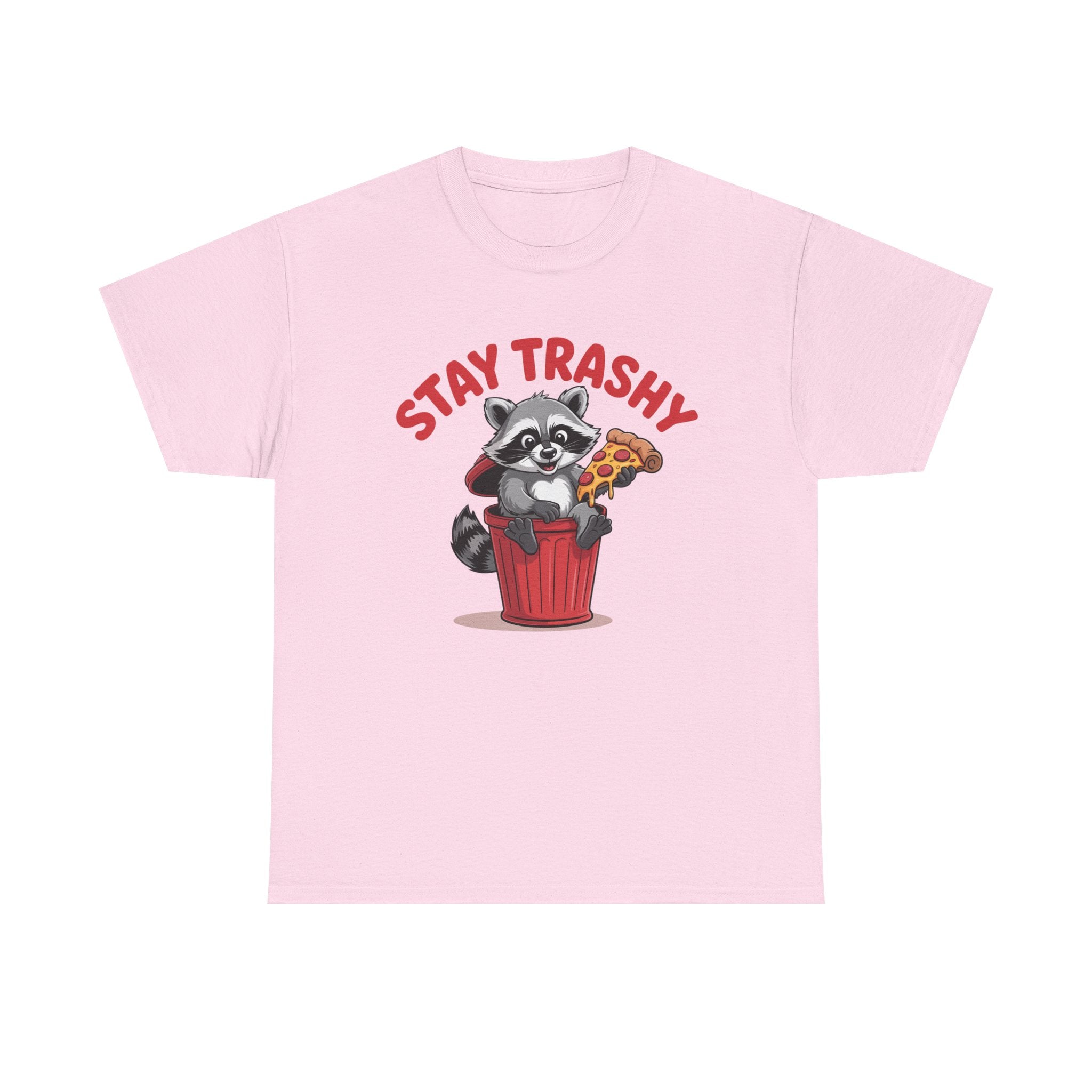 Funny Raccoon T-Shirt — Stay Trashy Humor Gift Tee for Women