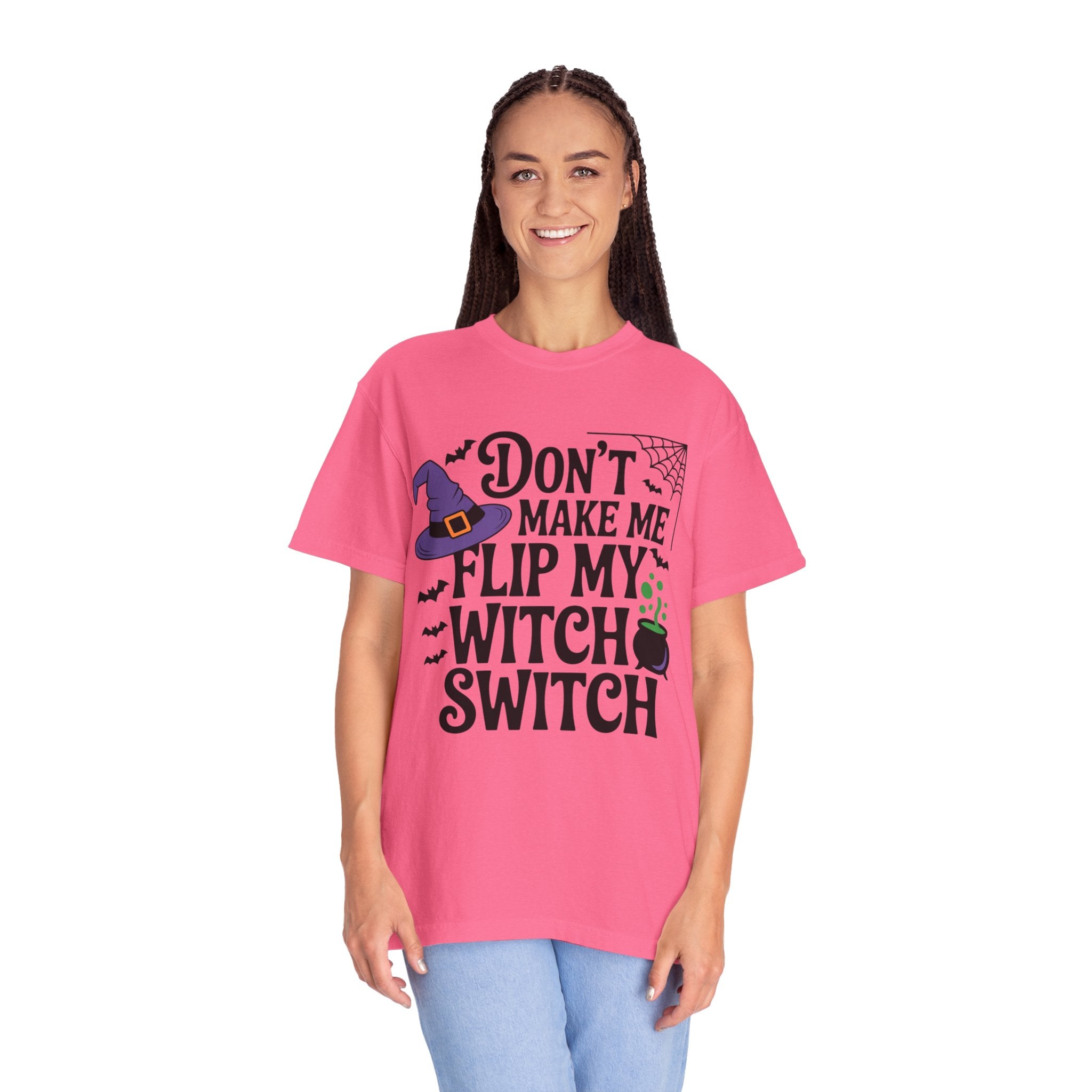 Halloween T-Shirt: "Don't Make Me Flip My Witch Switch" Graphic Tee
