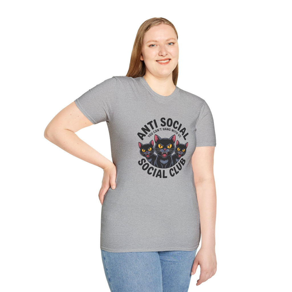 Anti Social Social Club Cat T-Shirt — "You Can't Hang With Us" Graphic Tee
