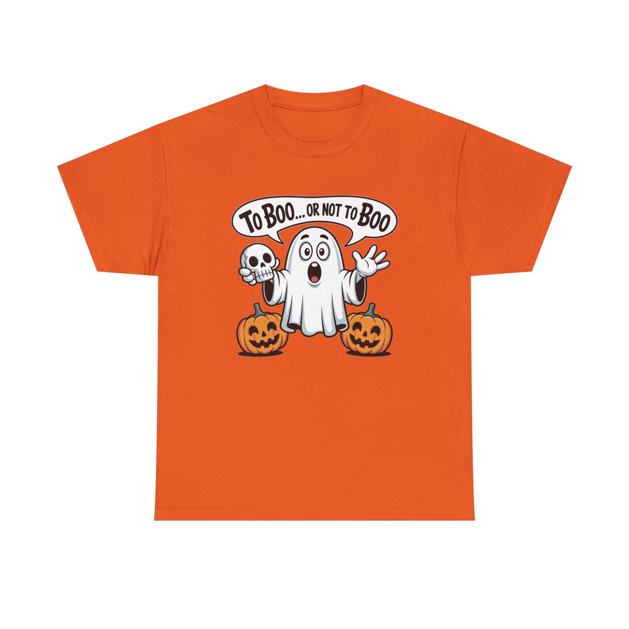 Halloween Ghost Tee - "To Boo... or Not to Boo" Cute Spooky Graphic T-Shirt