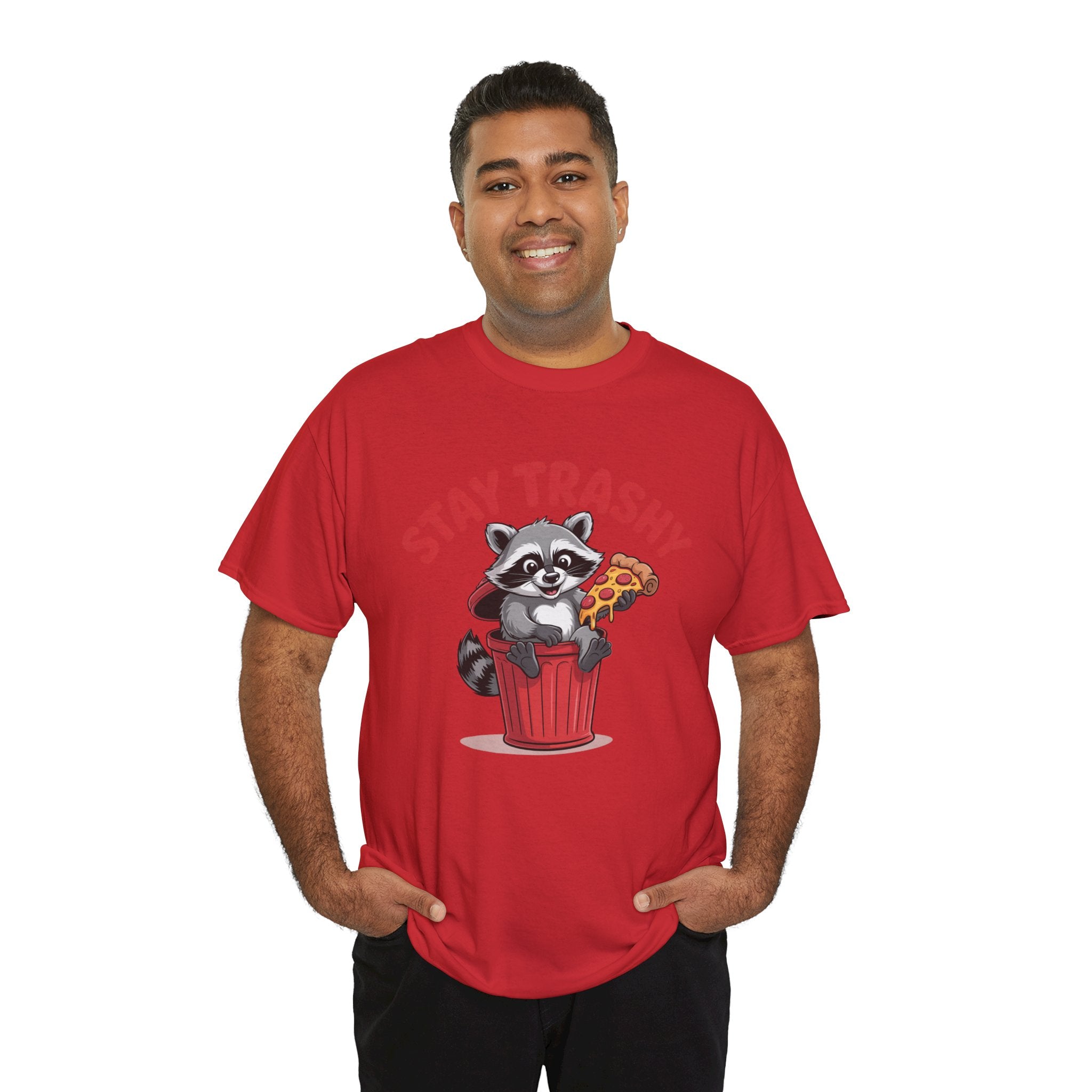 Funny Raccoon T-Shirt — Stay Trashy Humor Gift Tee for Women