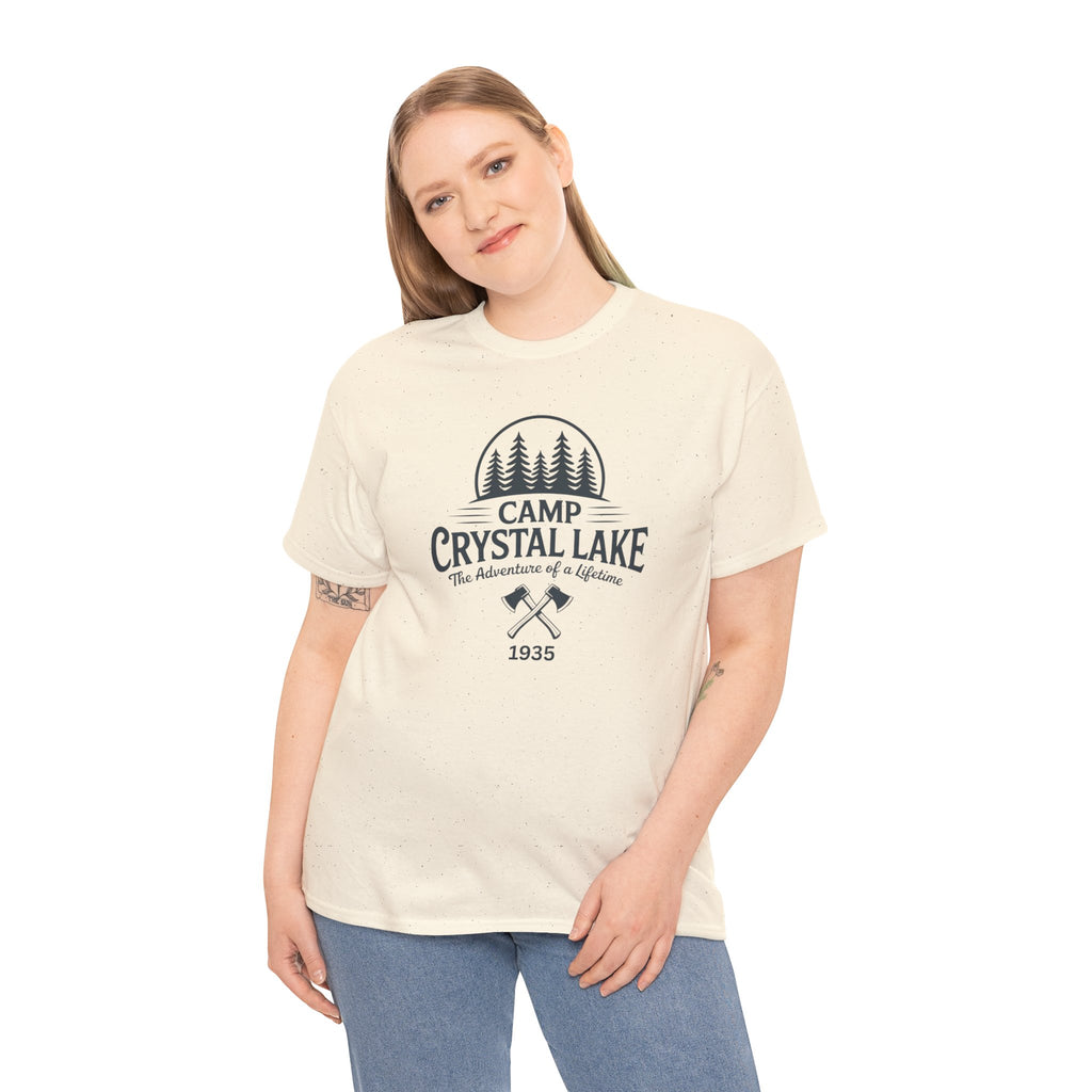 Camp Crystal Lake Tee — Vintage Outdoor Camping Shirt ("Camp Crystal Lake")