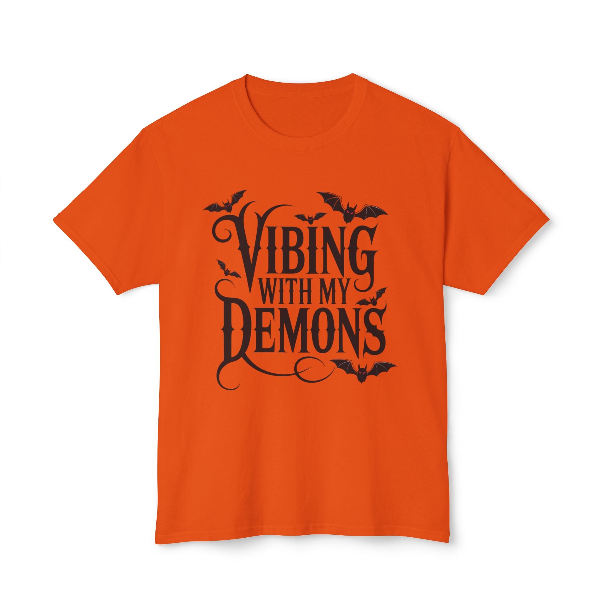 Funny Gothic Halloween T-Shirt — Vibing With My Demons Dark Humor Gift Tee