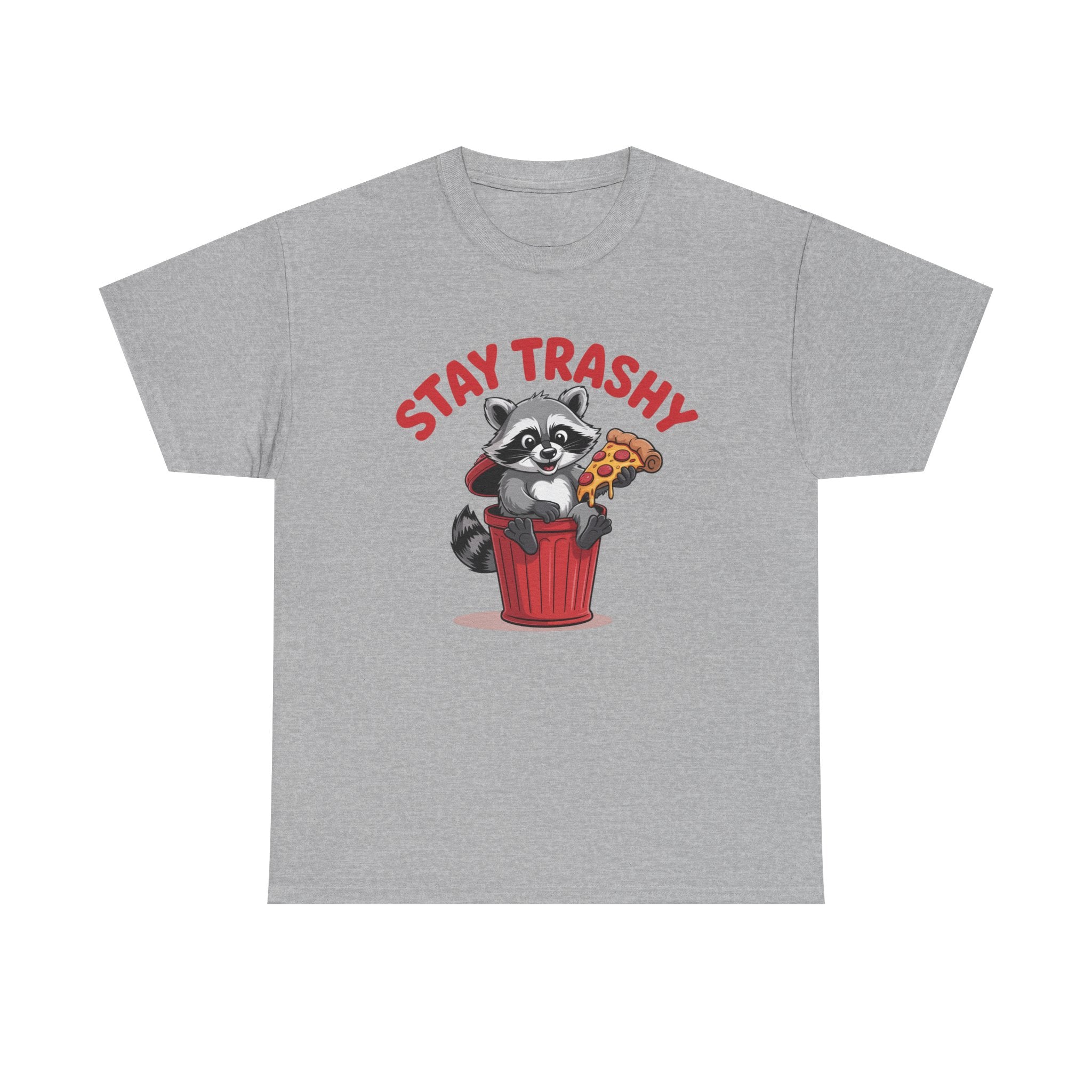 Funny Raccoon T-Shirt — Stay Trashy Humor Gift Tee for Women
