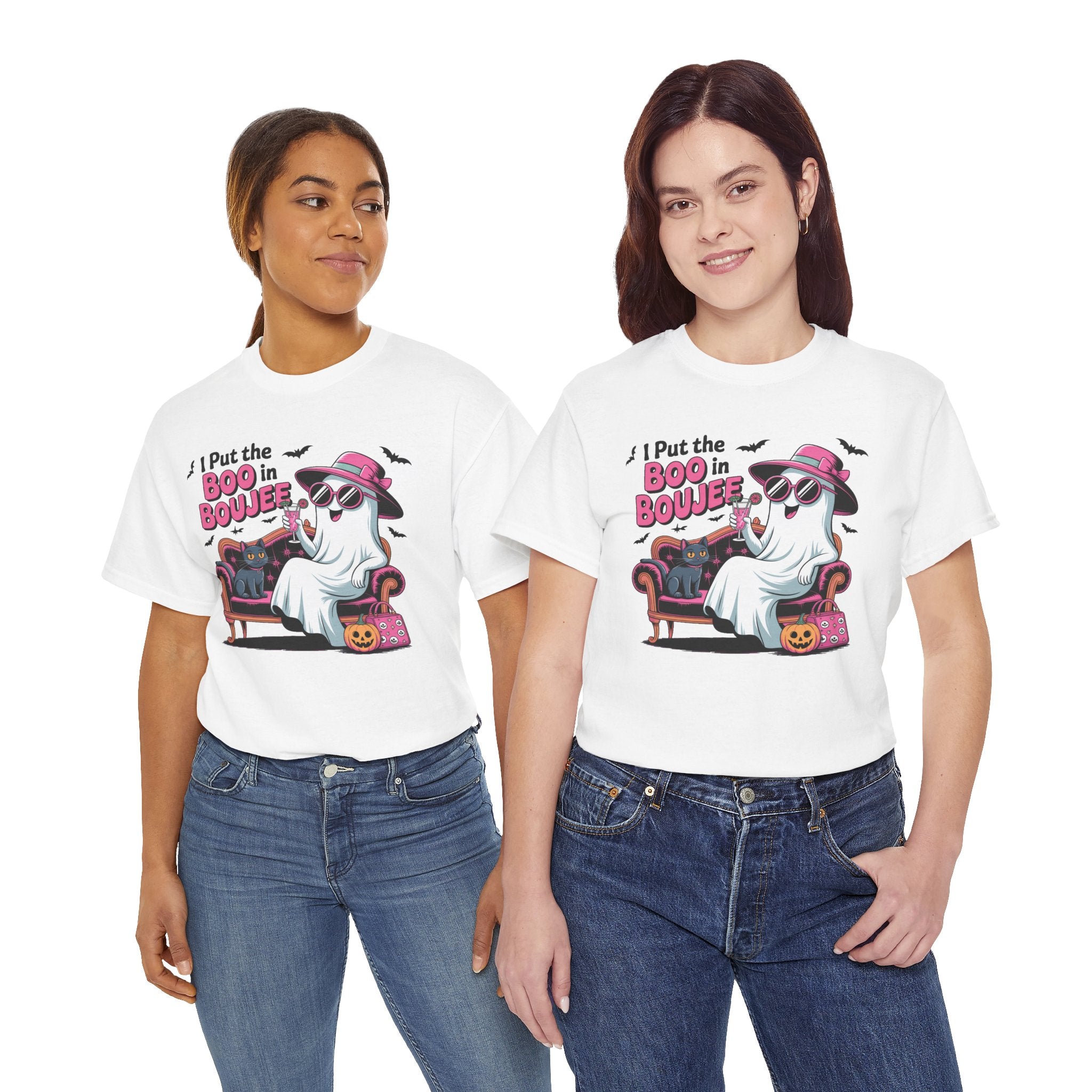 I Put the Boo in Boujee Ghost T-Shirt — Funny Halloween Chic Tee