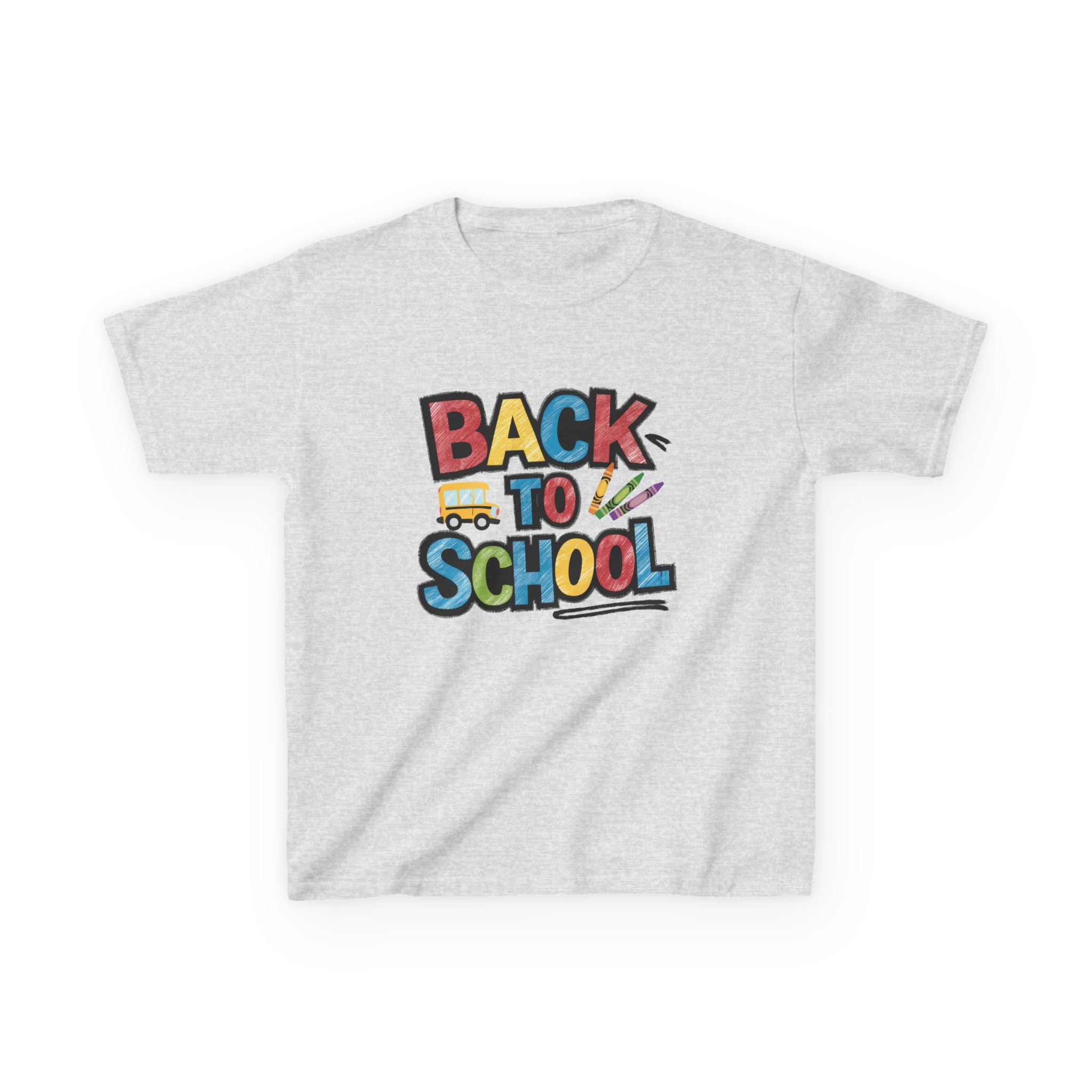 Back to School Kids T-Shirt — Colorful Retro School Design
