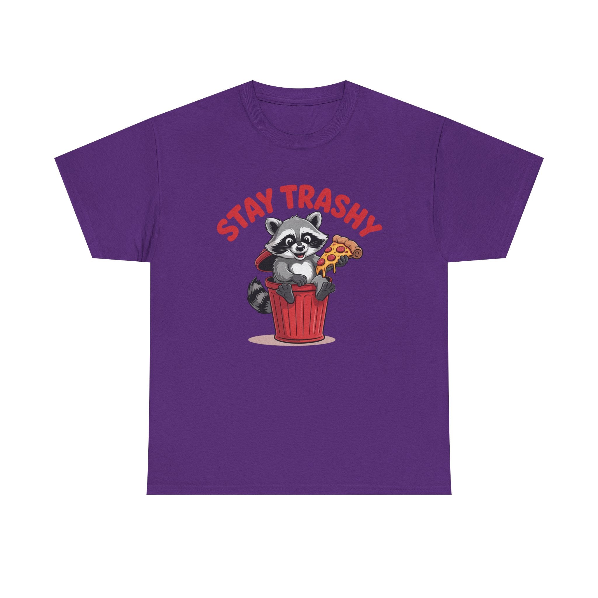 Funny Raccoon T-Shirt — Stay Trashy Humor Gift Tee for Women