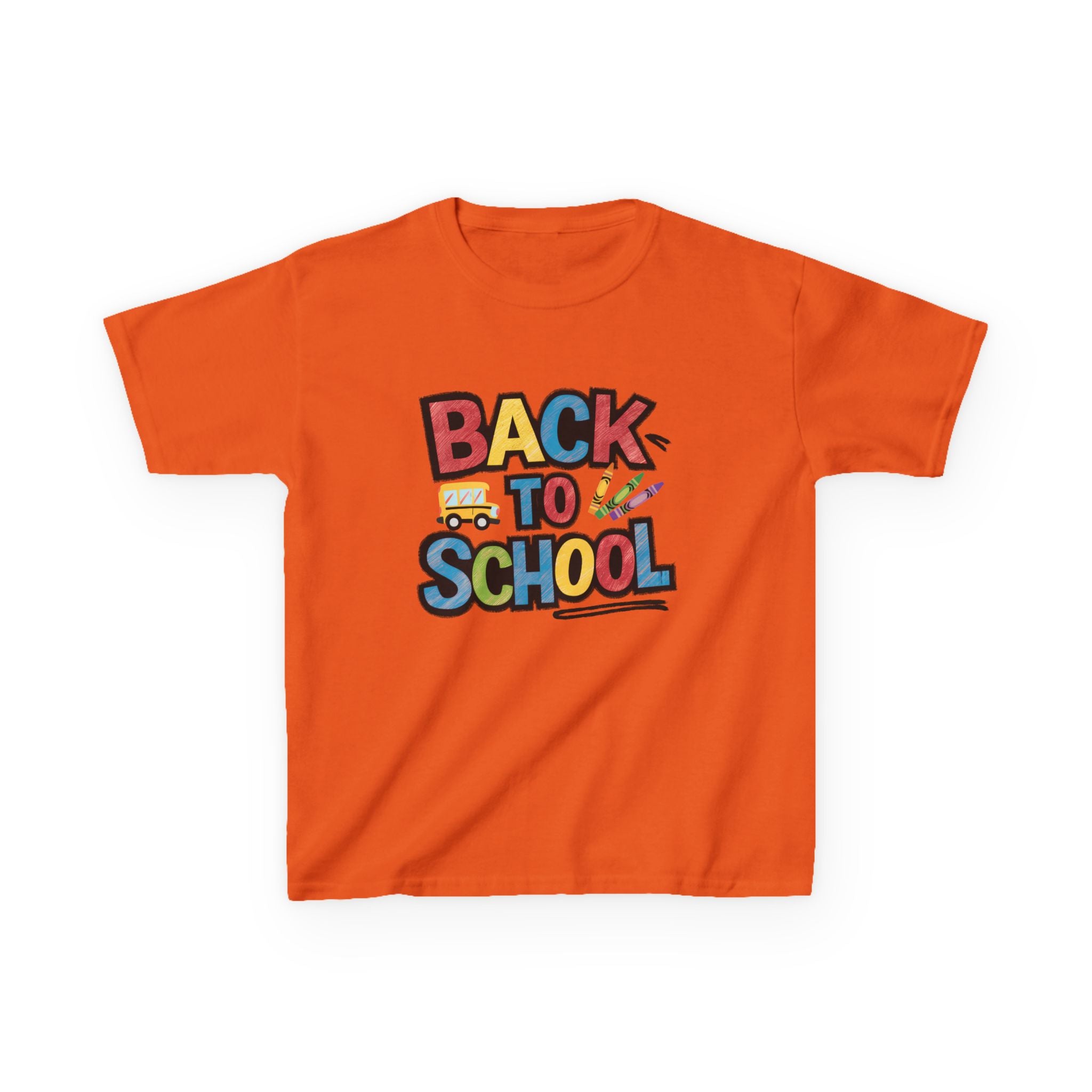 Back to School Kids T-Shirt — Colorful Retro School Design