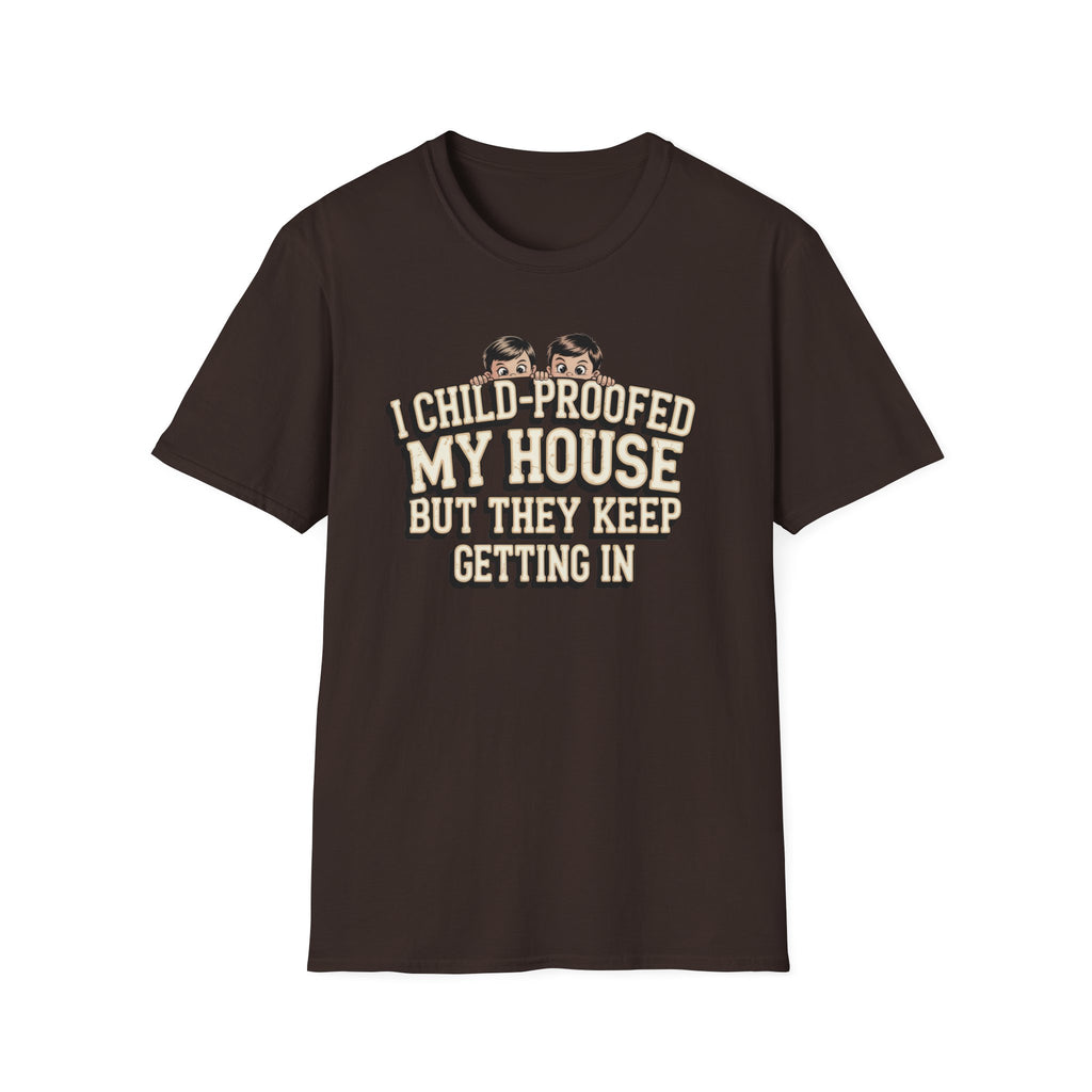 Funny Mom T-Shirt — I Child-Proofed My House Parenting Humor Gift Tee for Moms