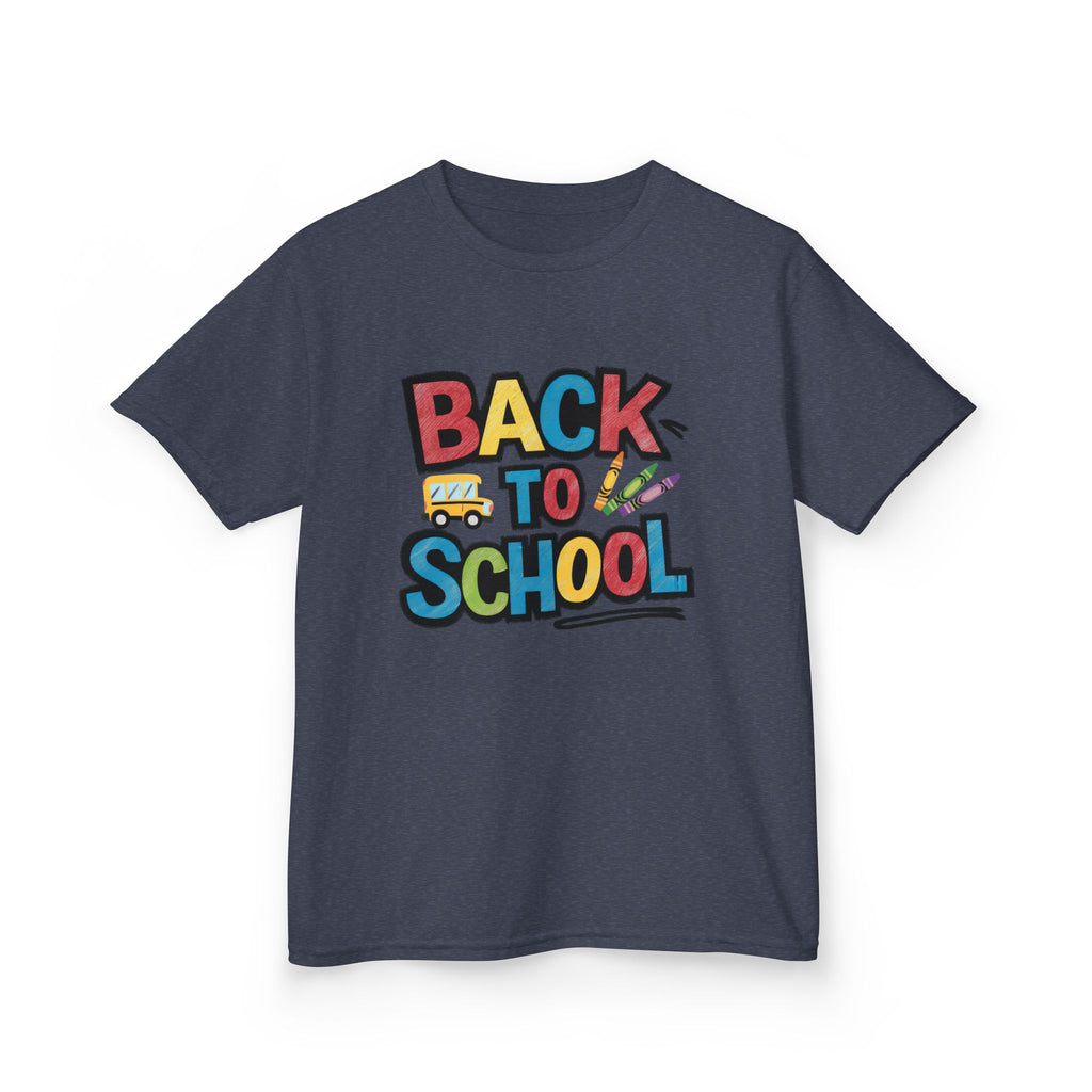 Back to School Kids T-Shirt — Colorful Retro School Design