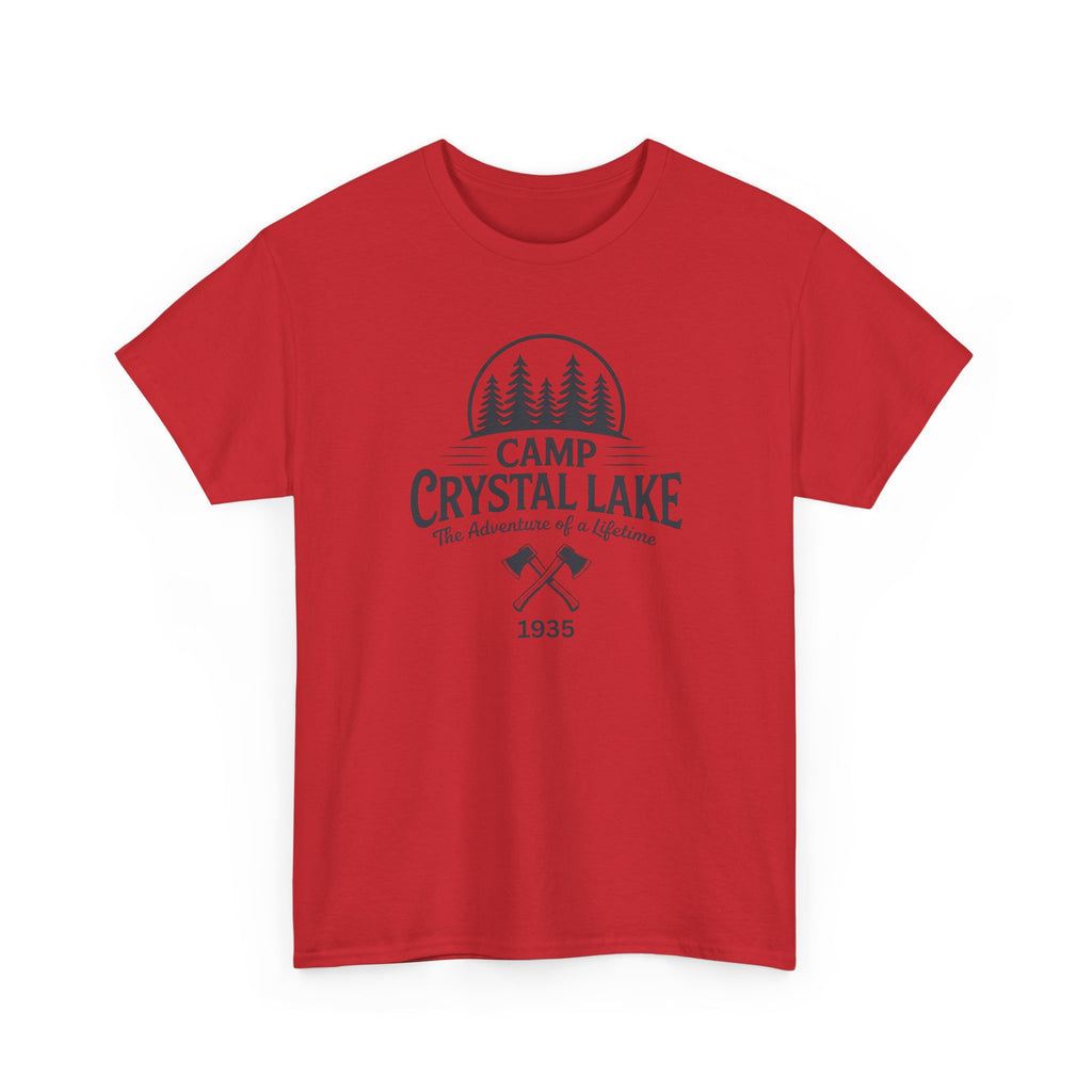 Camp Crystal Lake Tee — Vintage Outdoor Camping Shirt ("Camp Crystal Lake")