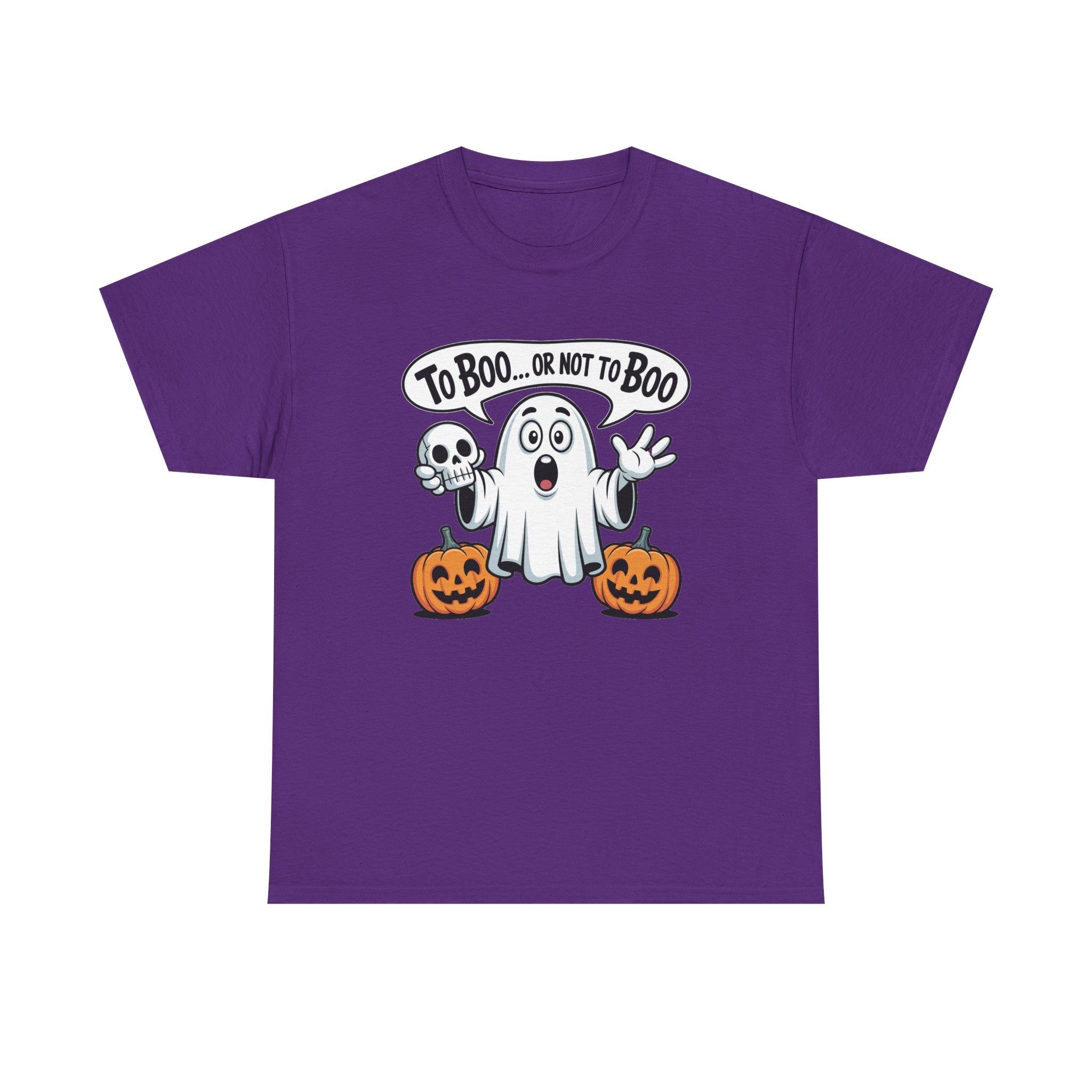 Halloween Ghost Tee - "To Boo... or Not to Boo" Cute Spooky Graphic T-Shirt