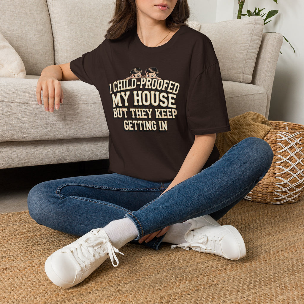 Funny Mom T-Shirt — I Child-Proofed My House Parenting Humor Gift Tee for Moms