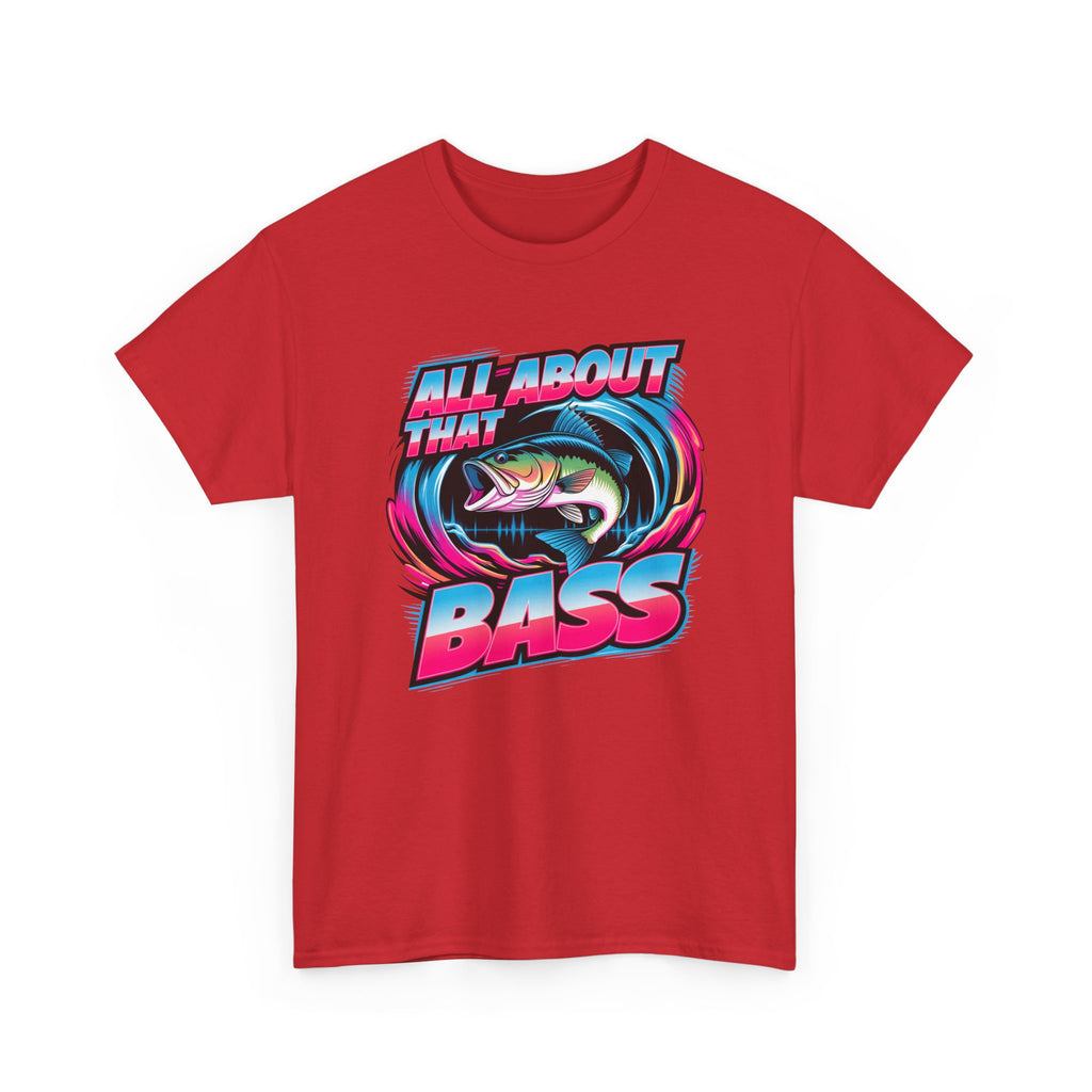 Bass Fishing T-Shirt — "All About That Bass" Retro Graphic Tee