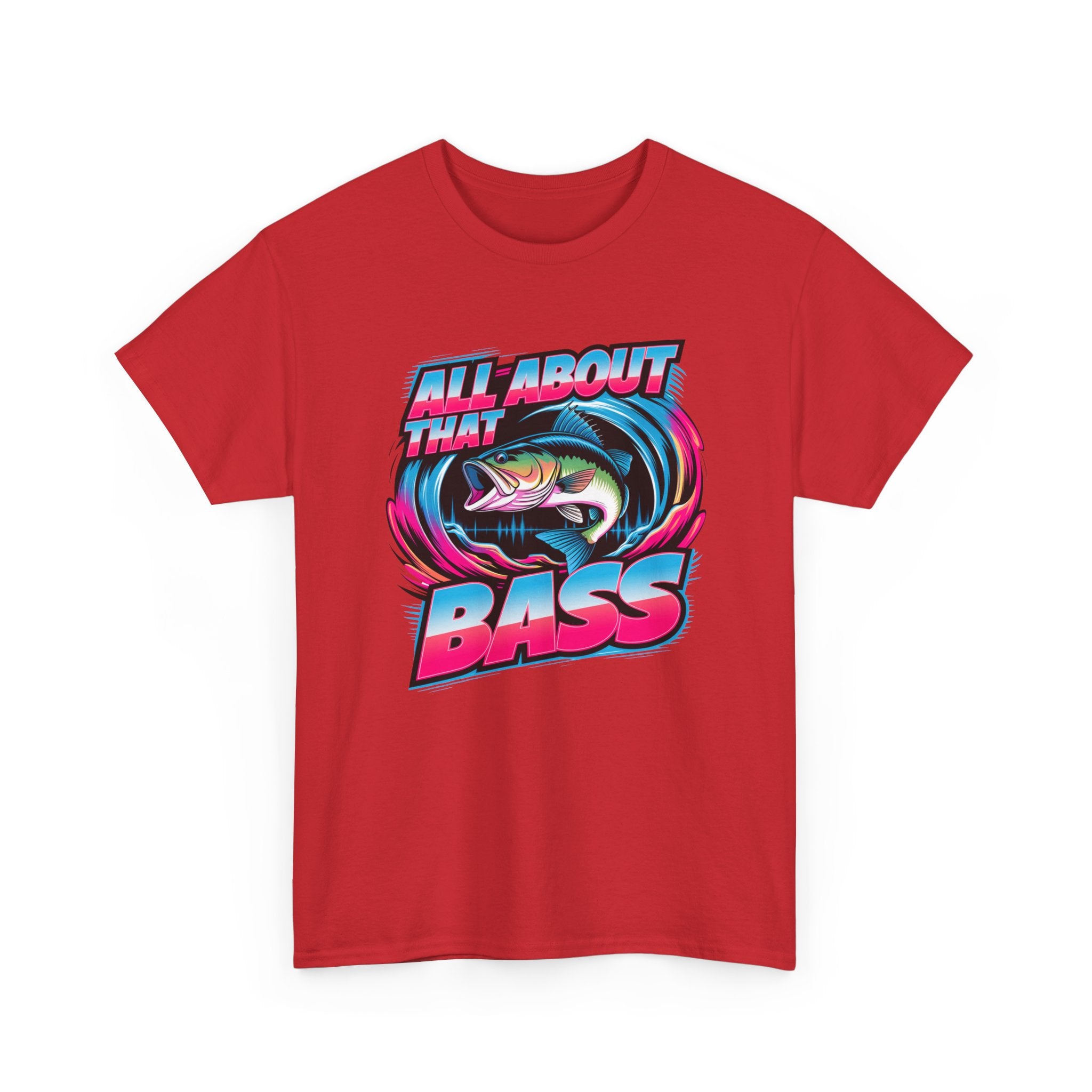 Bass Fishing T-Shirt — "All About That Bass" Retro Graphic Tee