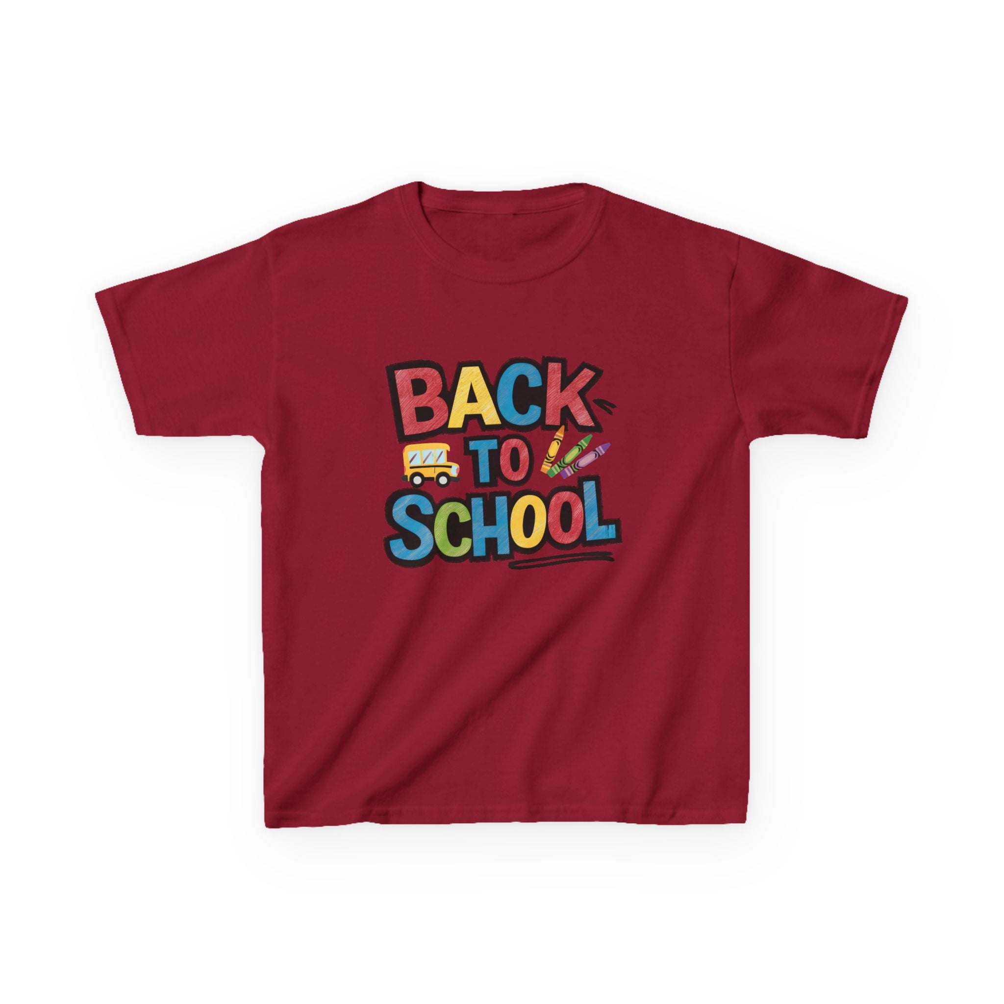 Back to School Kids T-Shirt — Colorful Retro School Design