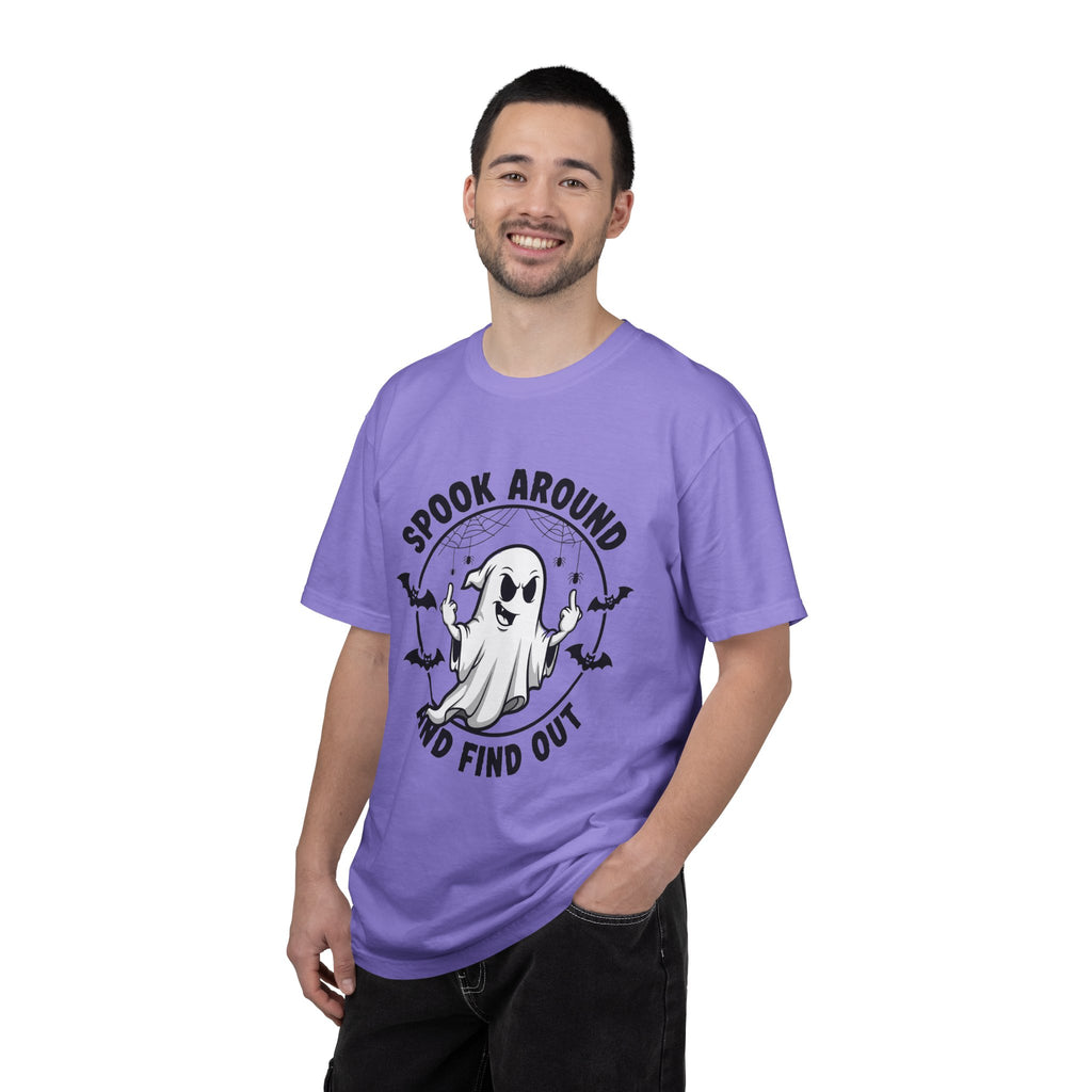 Spook Around And Find Out T-Shirt — Cute Halloween Ghost Graphic Tee