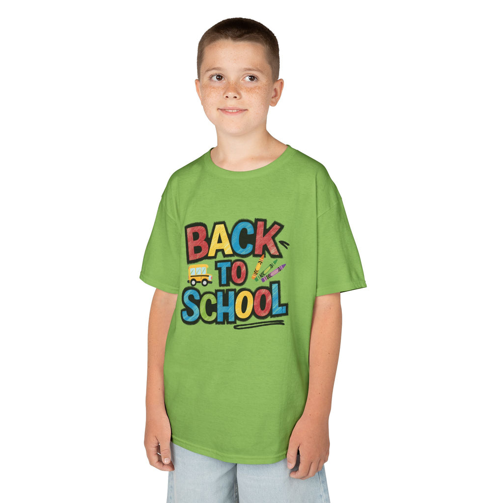 Back to School Kids T-Shirt — Colorful Retro School Design