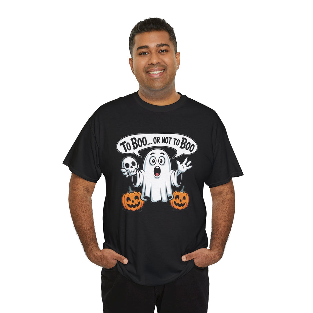 Halloween Ghost Tee - "To Boo... or Not to Boo" Cute Spooky Graphic T-Shirt