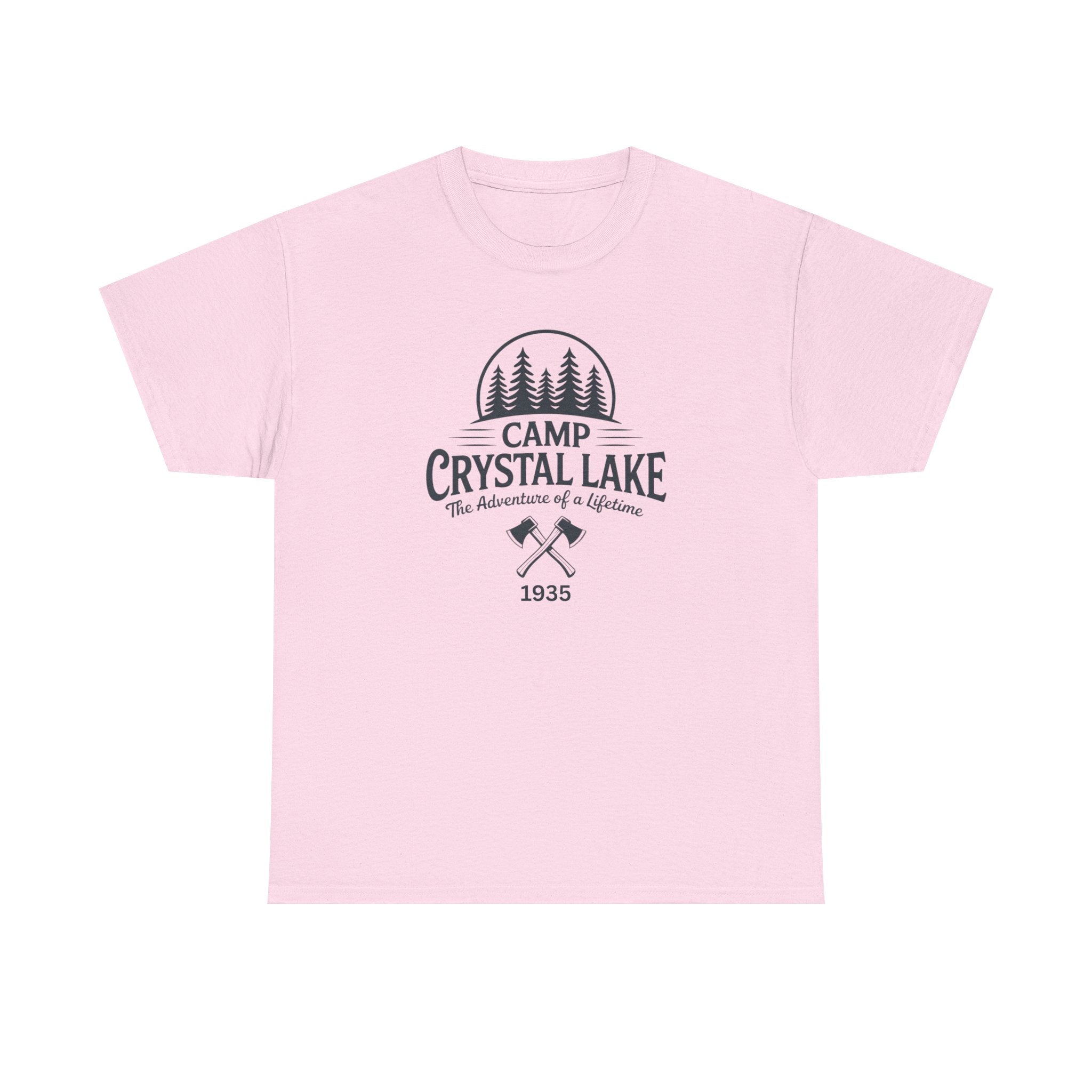 Camp Crystal Lake Tee — Vintage Outdoor Camping Shirt ("Camp Crystal Lake")