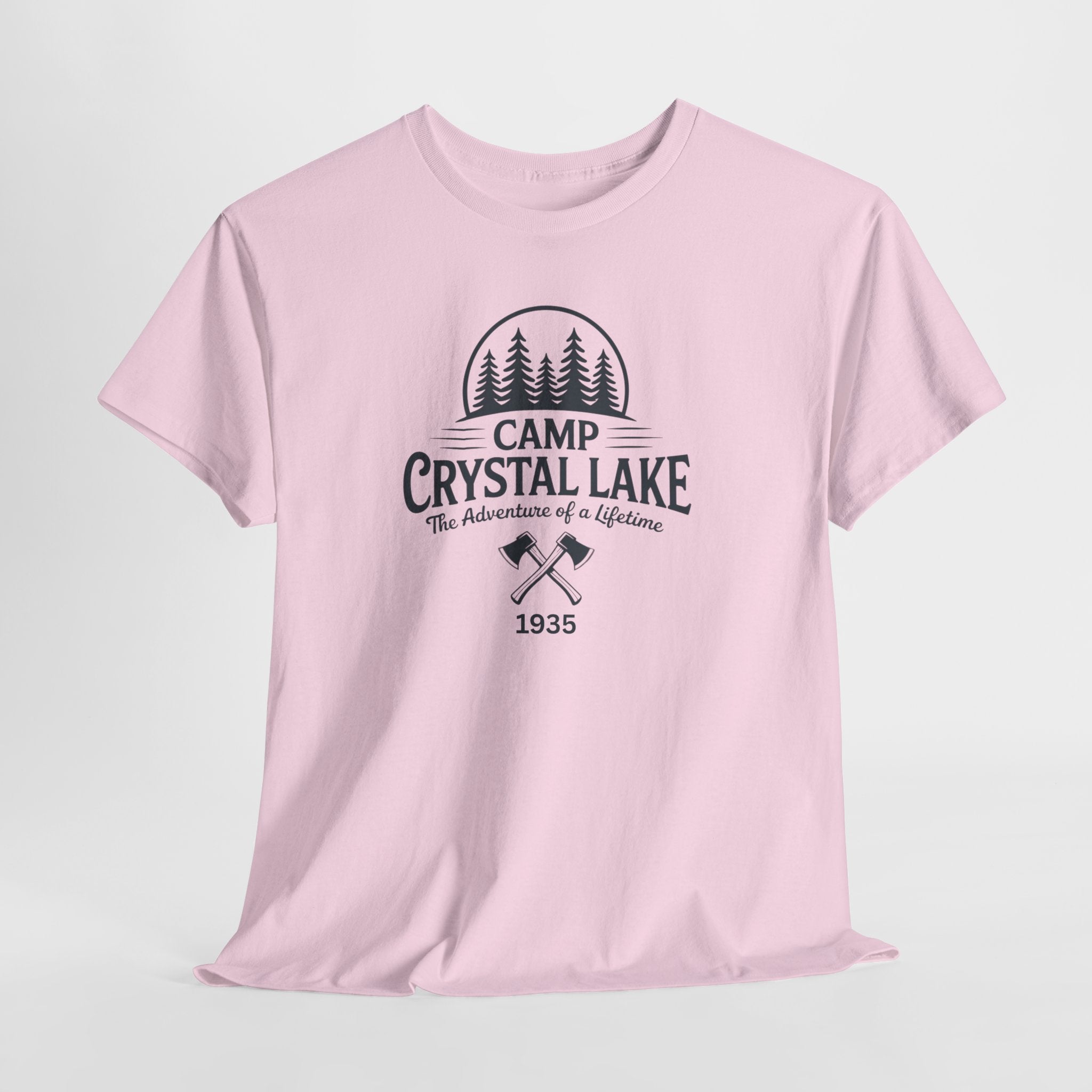 Camp Crystal Lake Tee — Vintage Outdoor Camping Shirt ("Camp Crystal Lake")