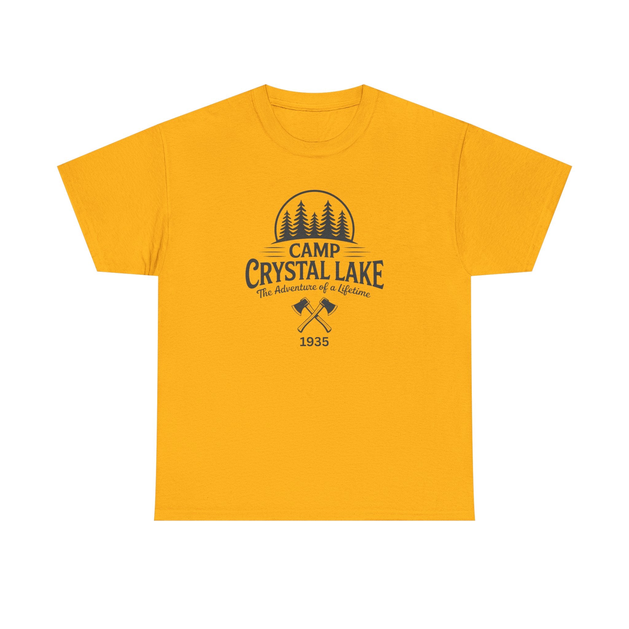 Camp Crystal Lake Tee — Vintage Outdoor Camping Shirt ("Camp Crystal Lake")