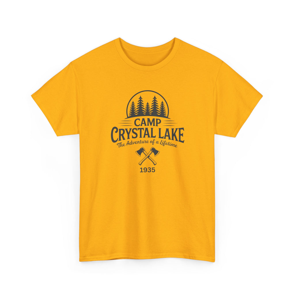 Camp Crystal Lake Tee — Vintage Outdoor Camping Shirt ("Camp Crystal Lake")