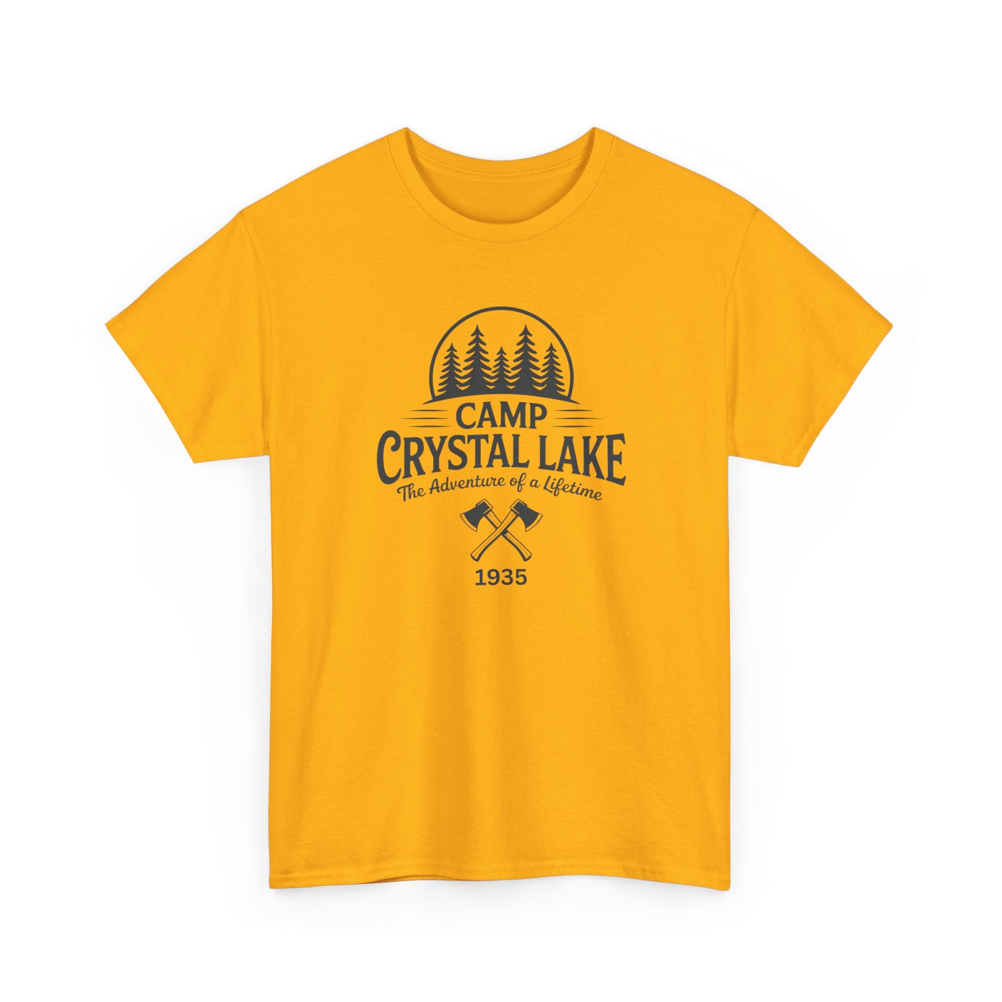 Camp Crystal Lake Tee — Vintage Outdoor Camping Shirt ("Camp Crystal Lake")